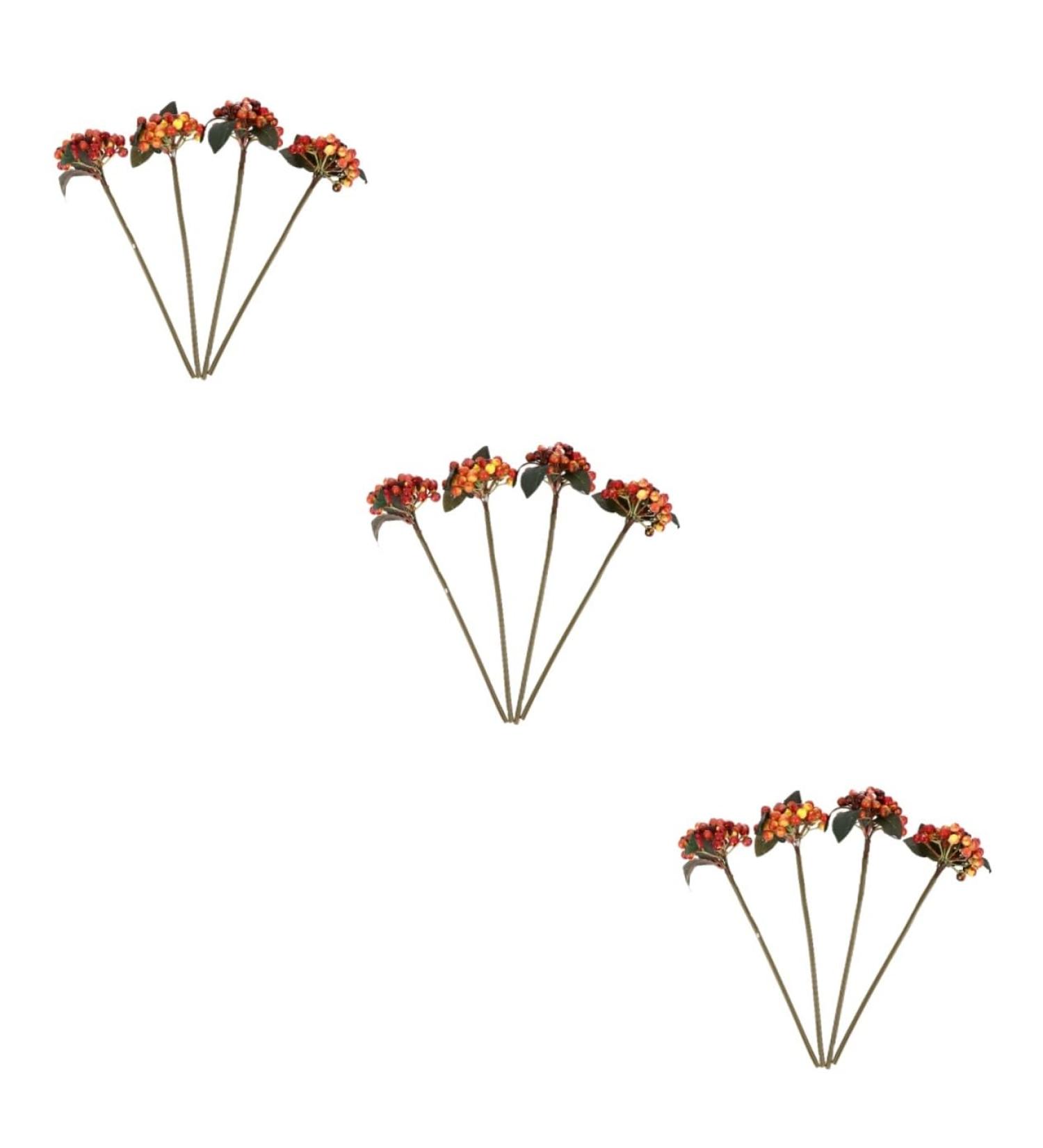 ABOOFAN 12 Pcs Berry Red Berries for Crafts Christmas Tree Picks Red Berries Garland Artificial Berries Flower Centerpieces Christmas Simulation Berries Plastic Self Made Small Fruit Red orangex3pcs 30X9CMx3pcs - Buy Online on GoSupps.com
