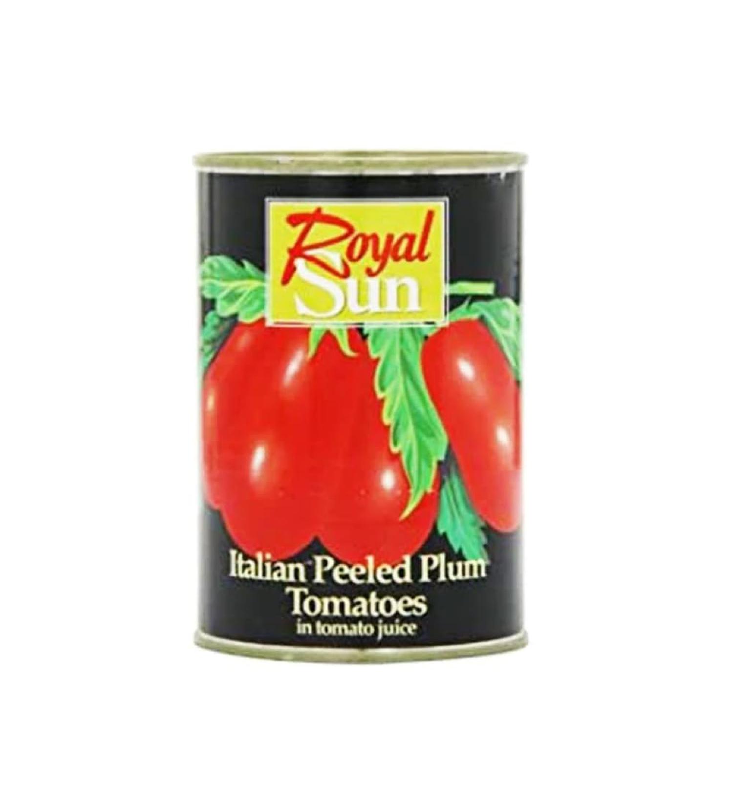 MASRoyal Sun Peeled Plum Tomatoes 400g Box of 24-Fd