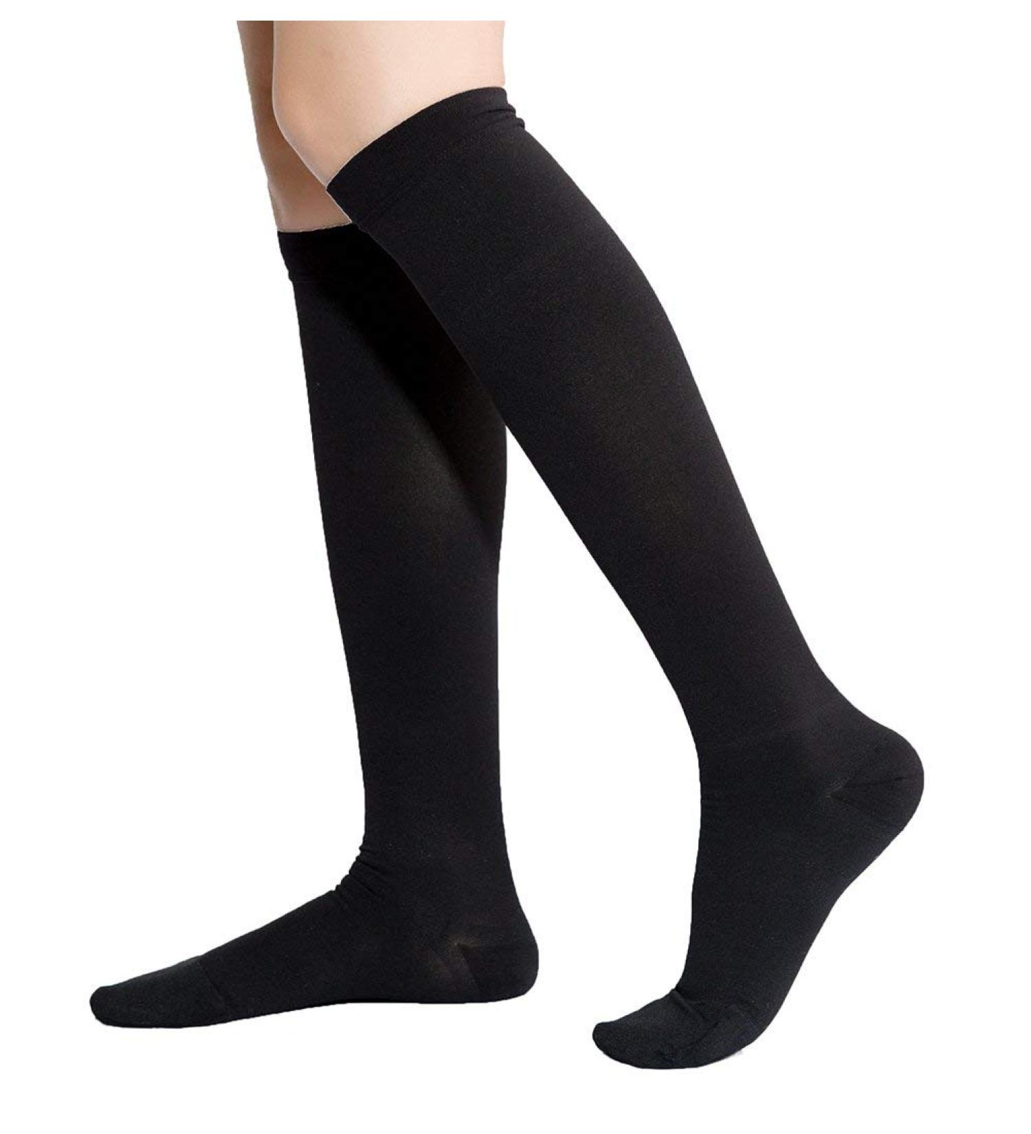 TOFLY Medical Compression Stockings 20-30 mmHg Knee High Socks | Closed-toe Black (Size S) - Buy Online on GoSupps.com