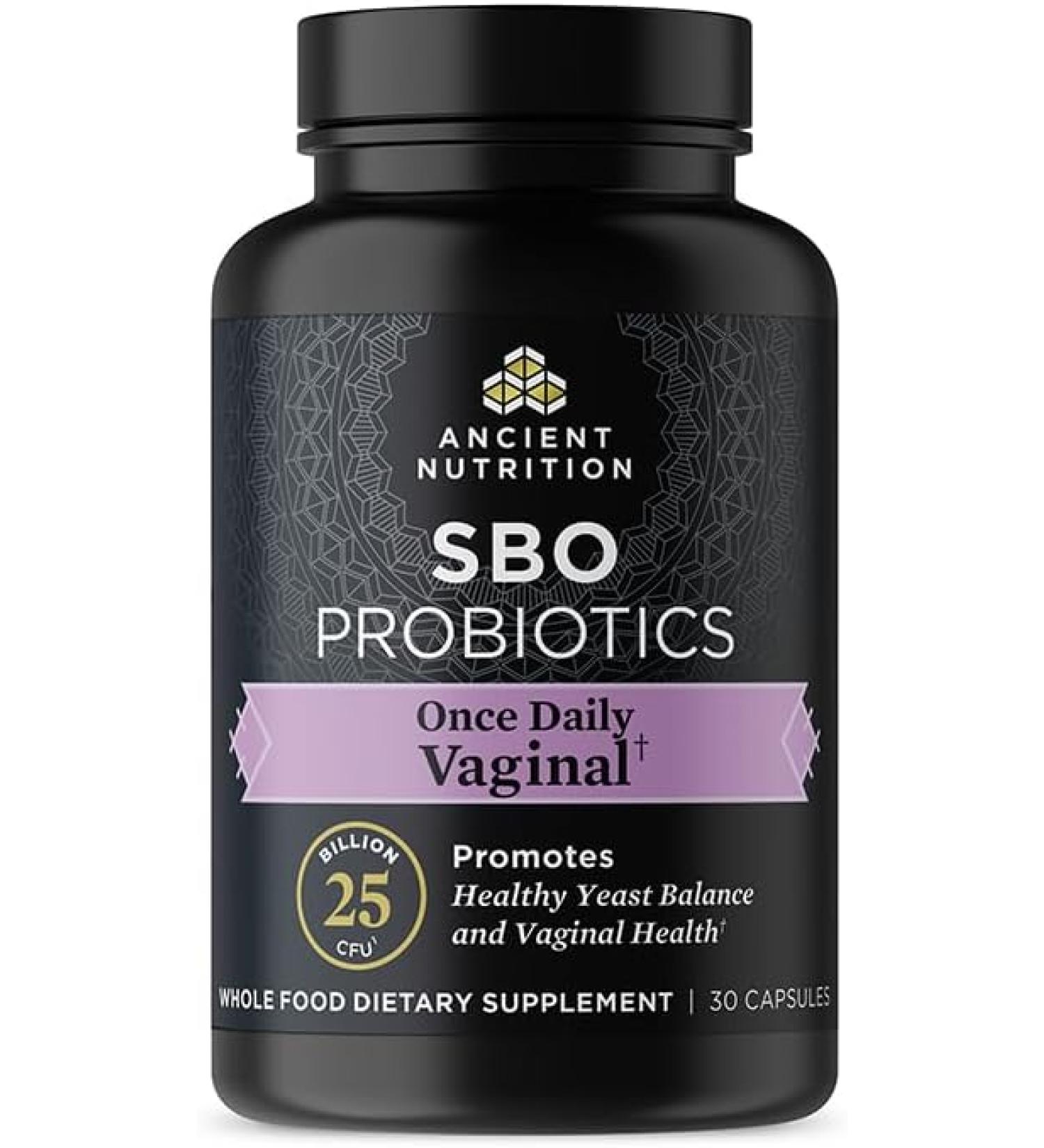 Ancient Nutrition SBO Probiotic For Women 25 Billion CFUs - 30 Capsule - Buy Online on GoSupps.com