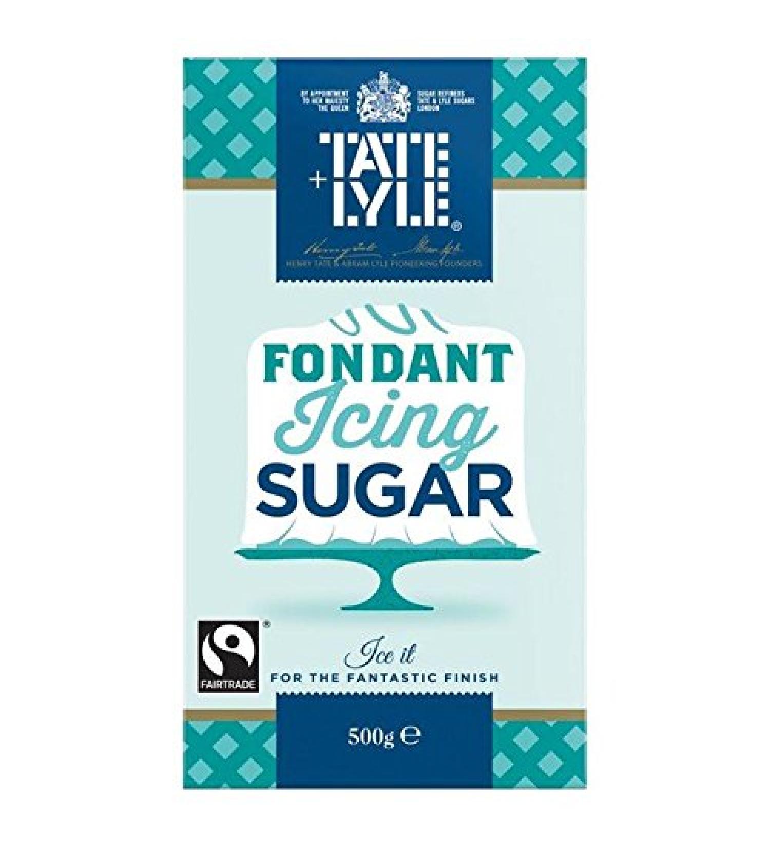 Tate & Lyle Fairtrade Fondant Icing Sugar500g | Fondant icing cane sugar | Suitable for vegetarians | premium product - Buy Online on GoSupps.com