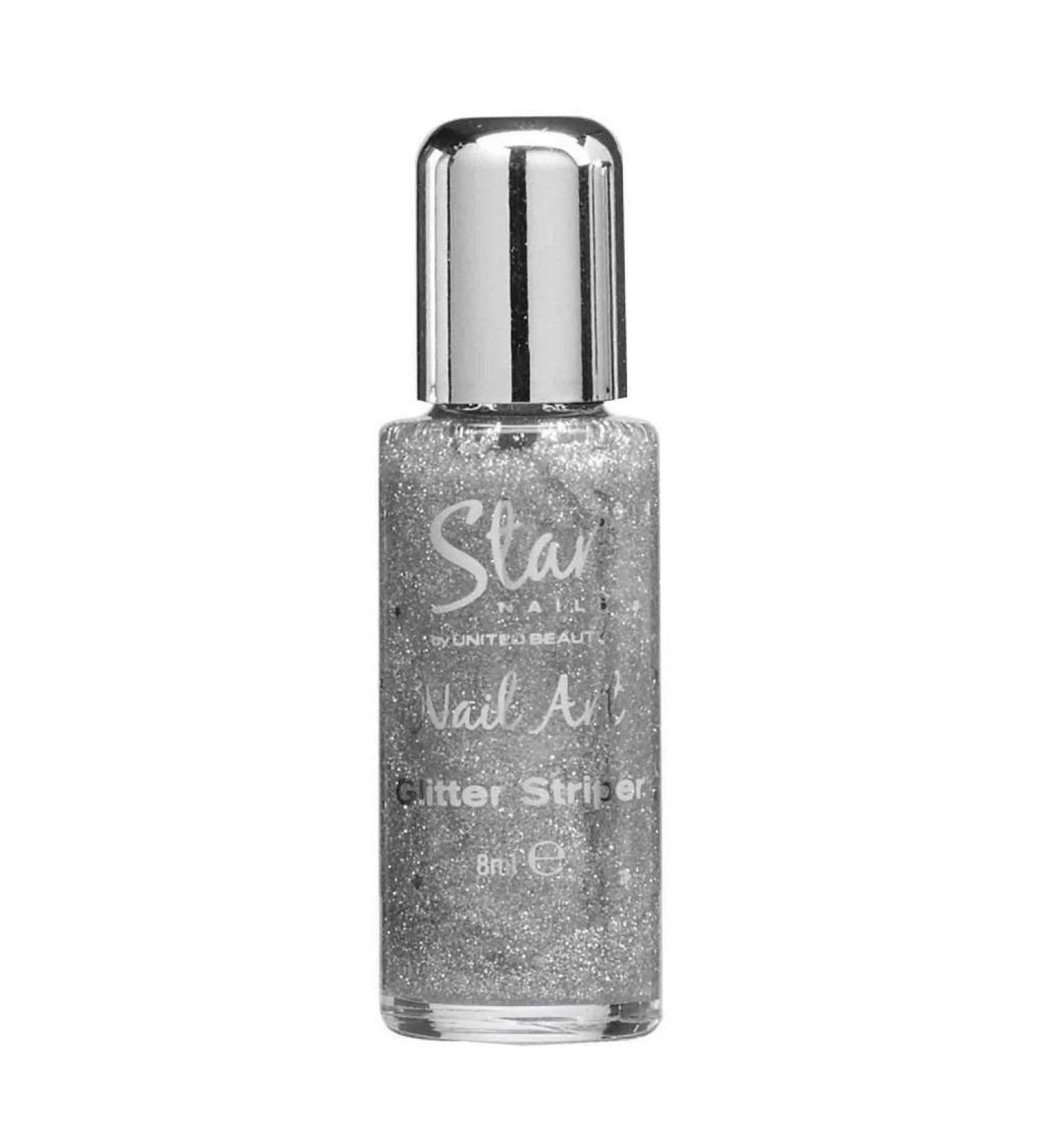 Silver Glitter Striper