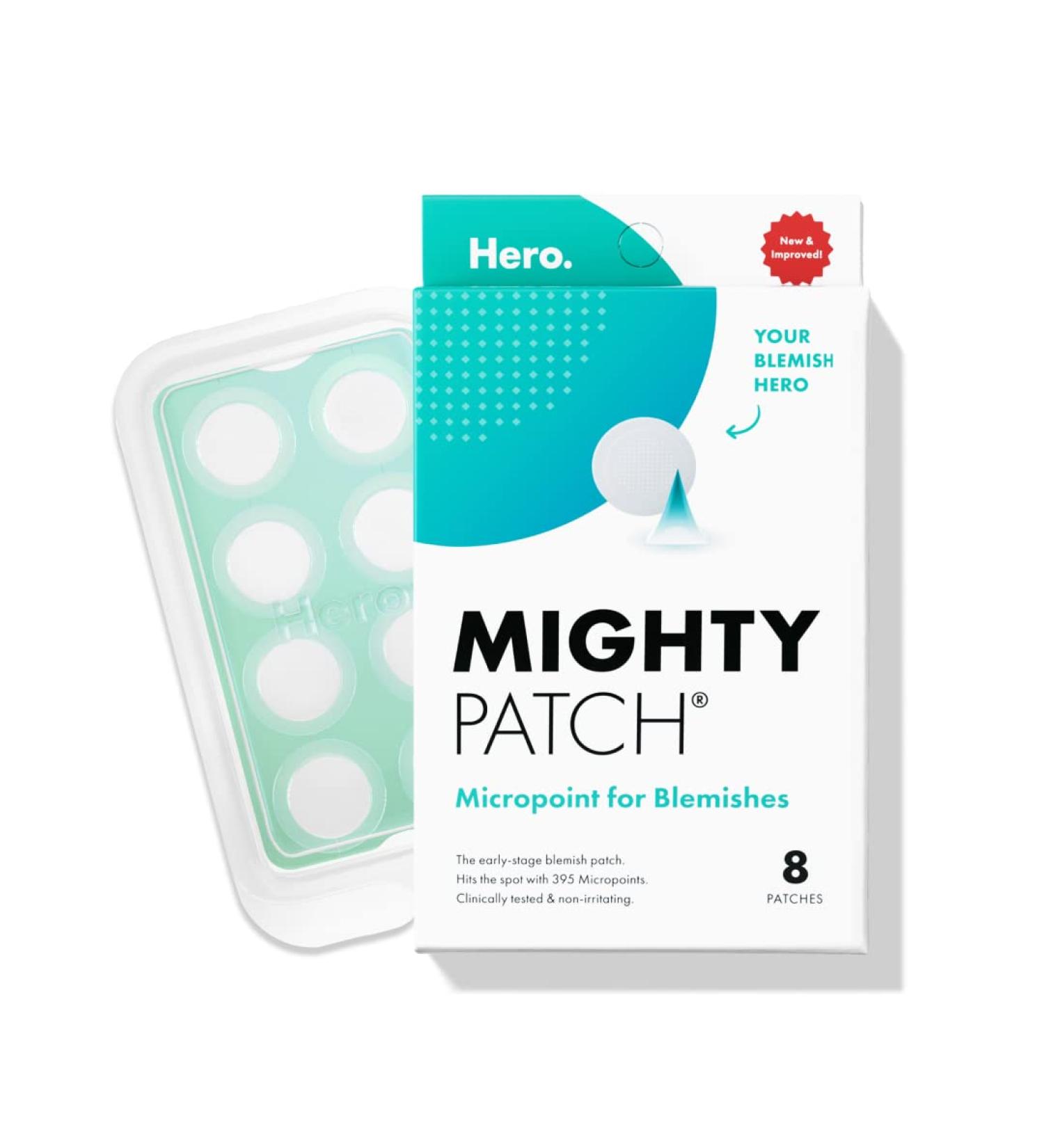 Hero Cosmetics Mighty Patch Micropoint - Hydrocolloid Acne Spot Treatment (8 Patches) - Buy Online on GoSupps.com
