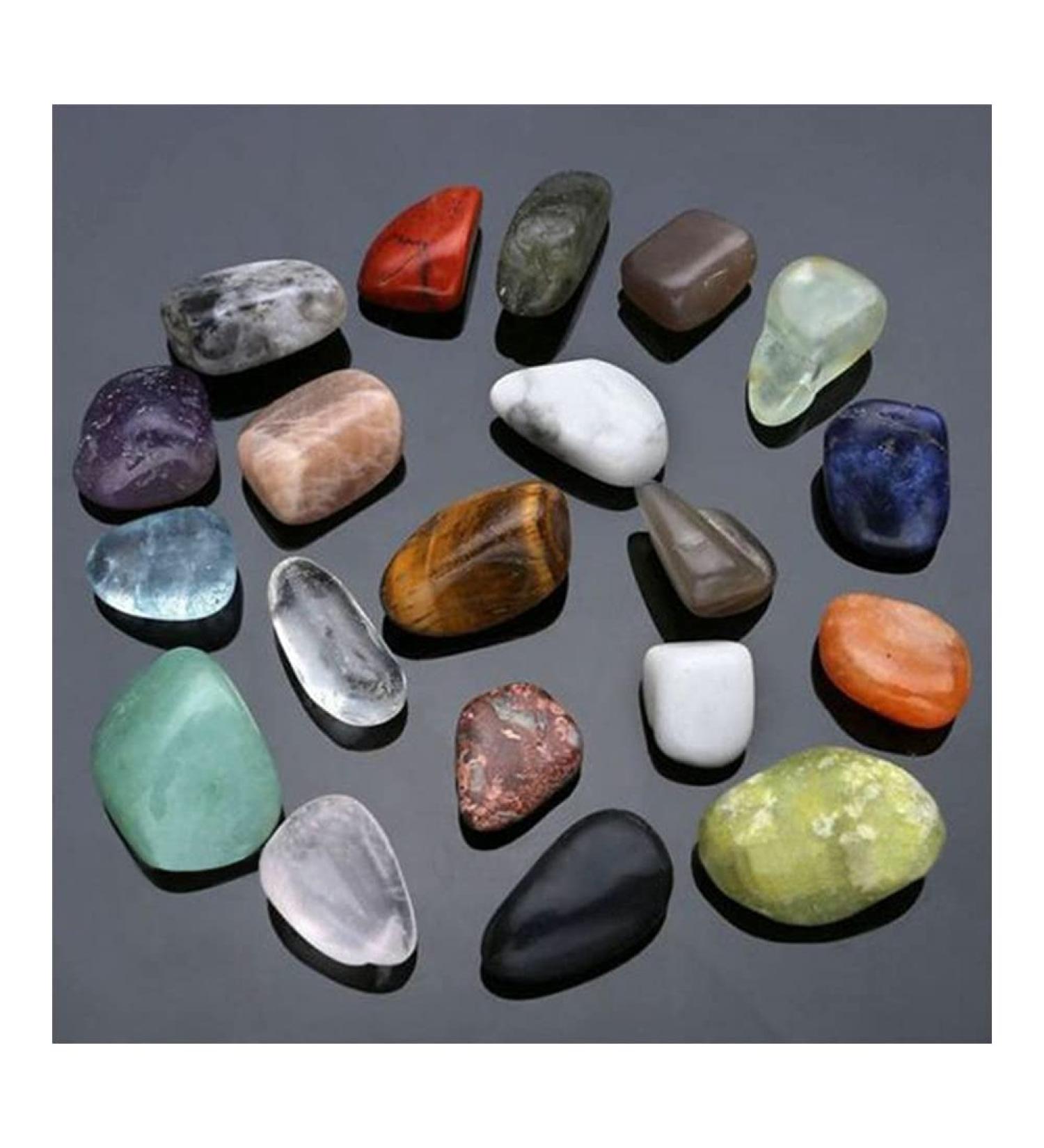 for 20pcs Mini Crystal Gemstone Polished Stone Collection Display Set Gemstones and Crystal ERTEYIN - Buy Online on GoSupps.com