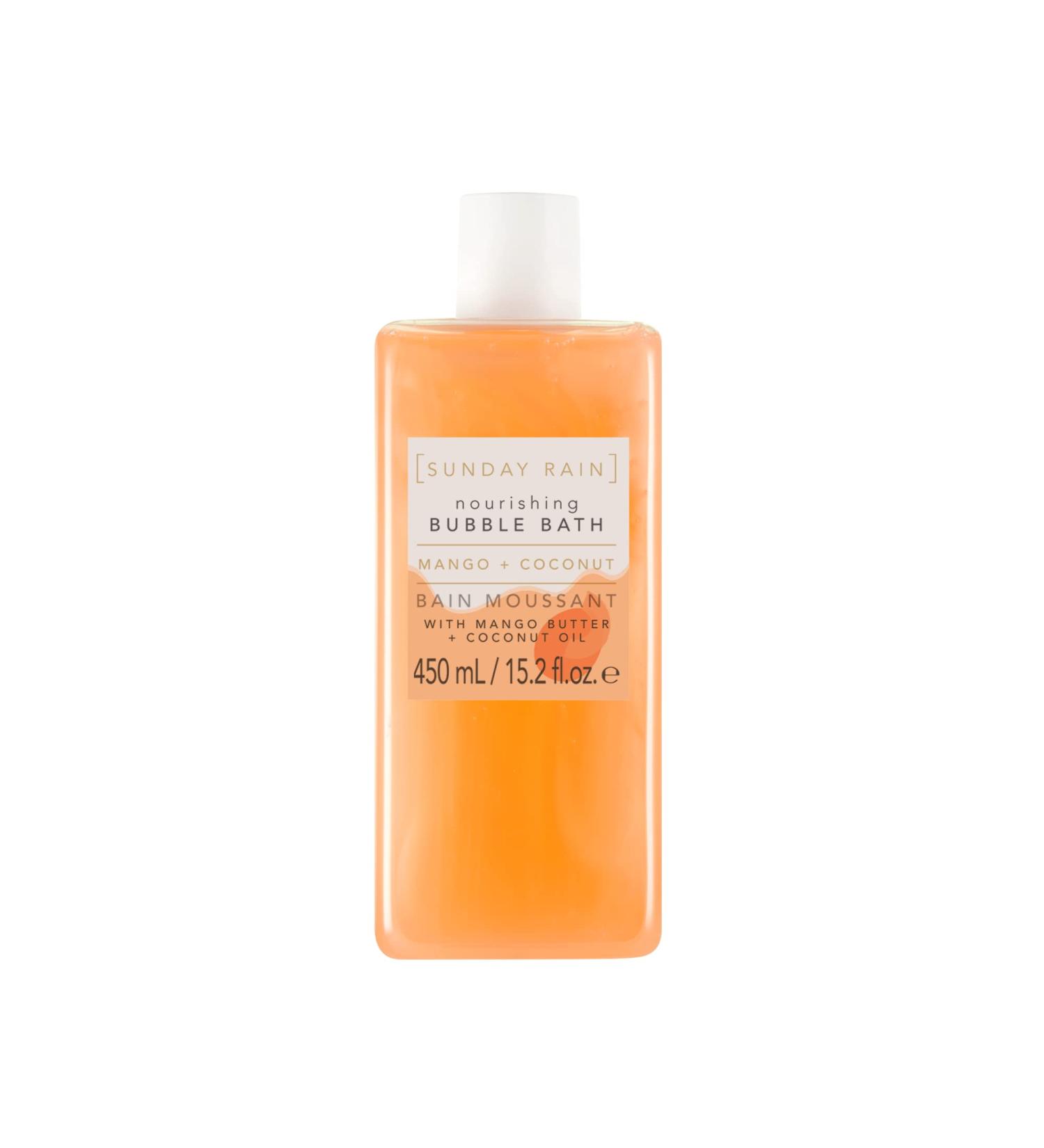Shop Sunday Rain Nourishing Tropical Bubble Bath - Mango Butter & Coconut Oil 450ml | Refreshing Spa Experience - Buy Online on GoSupps.com