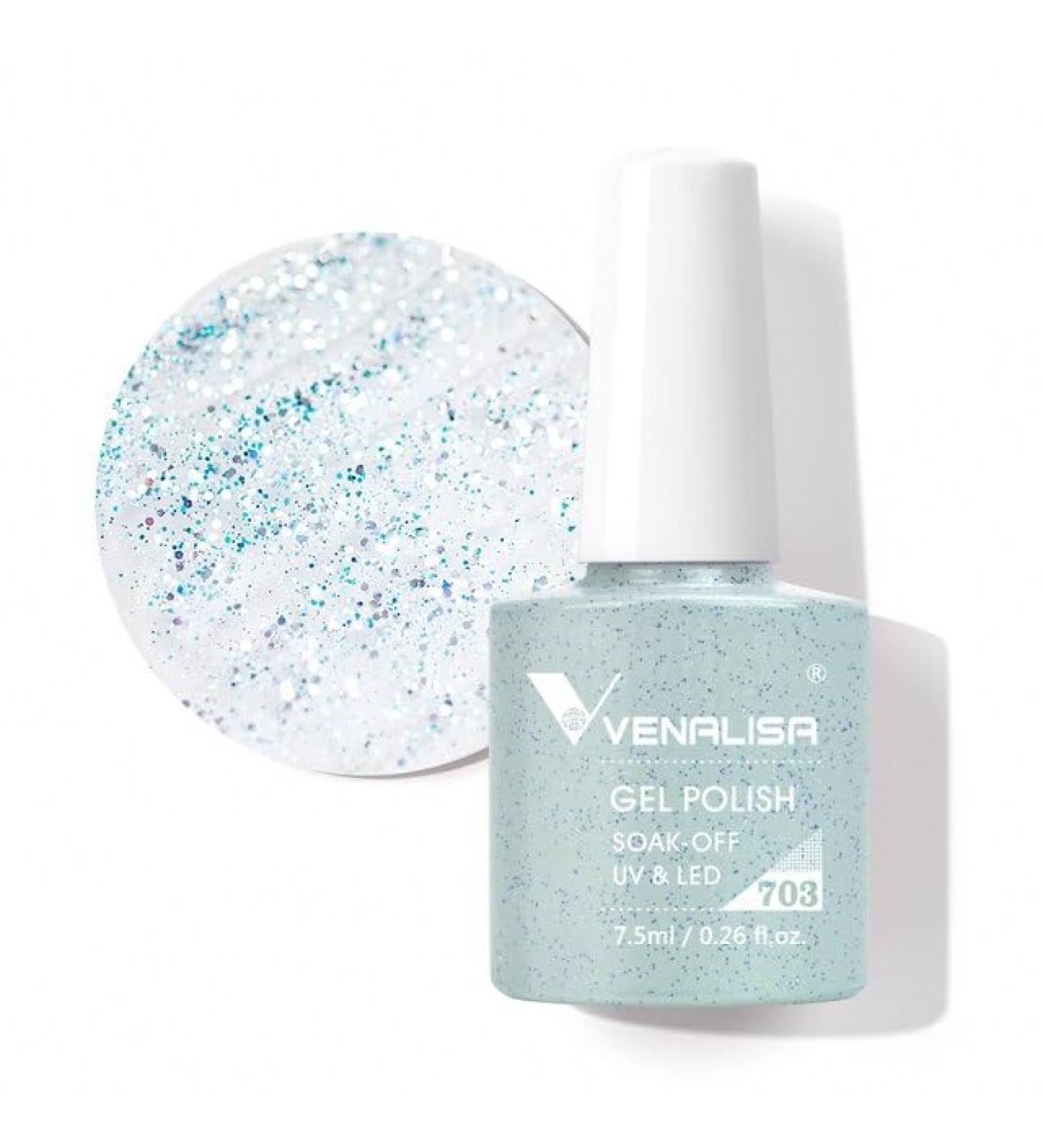 Gel Nail Polish 7.5ml Upgraded High Pigmentation Funny Bunny Glitter Gel Lacquer Nail Art Manicure Nail Gel Polish - (Color: 703) - Buy Online on GoSupps.com
