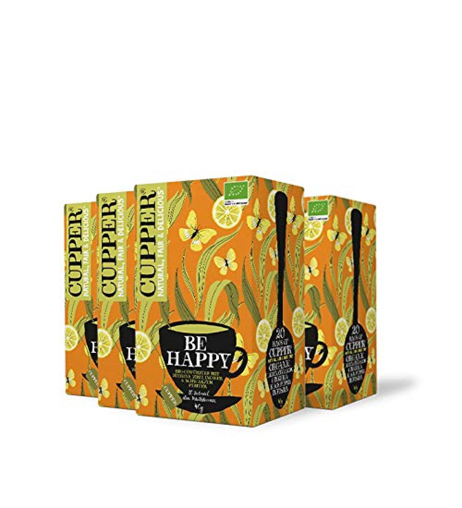 Cupper Tea Be Happy 4pack 4 x 40 g