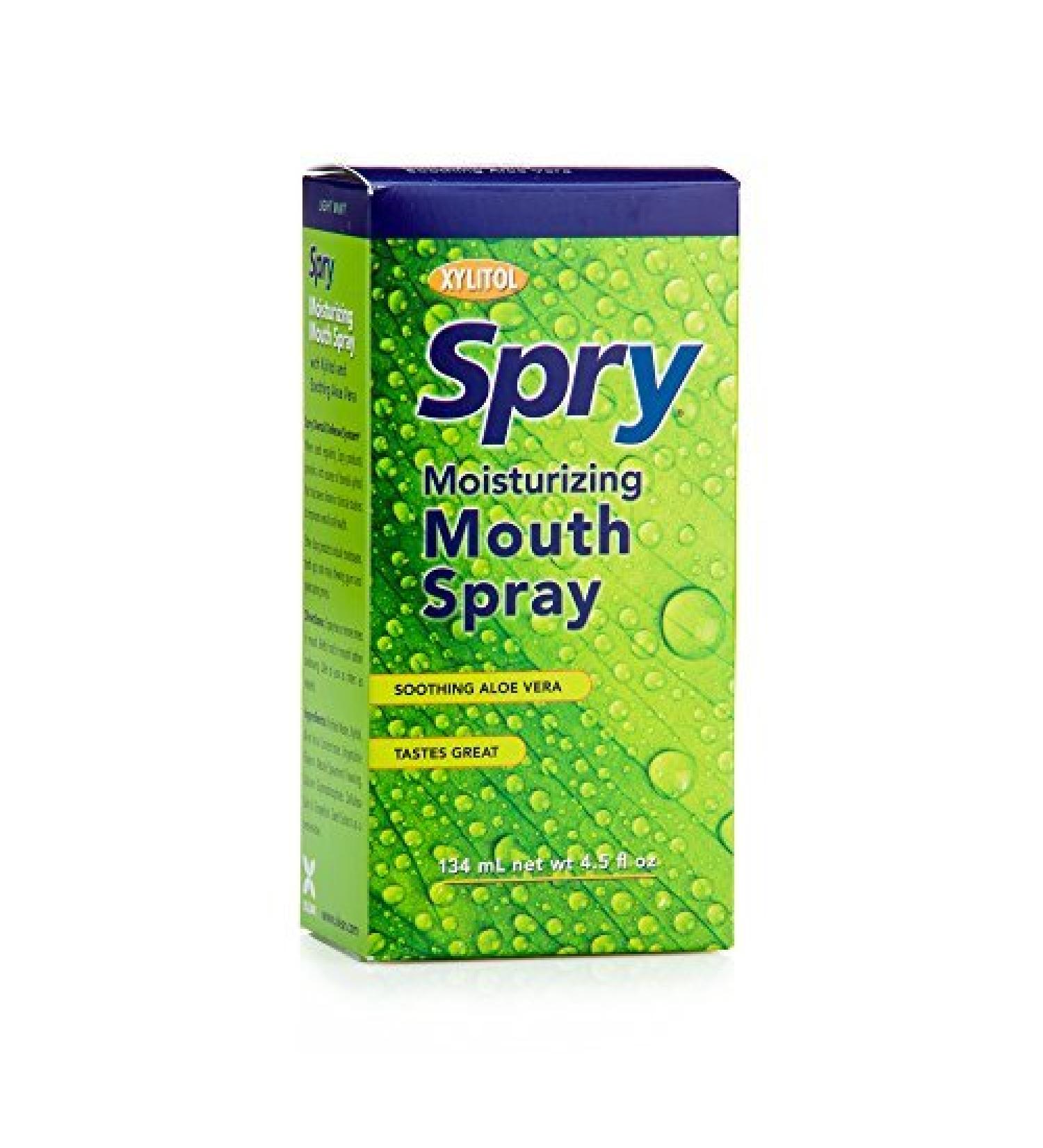 Xlear Spry Aloe Vera Moisturizing Mouth Spray 4.5oz - Pack of 2 - Buy Online on GoSupps.com