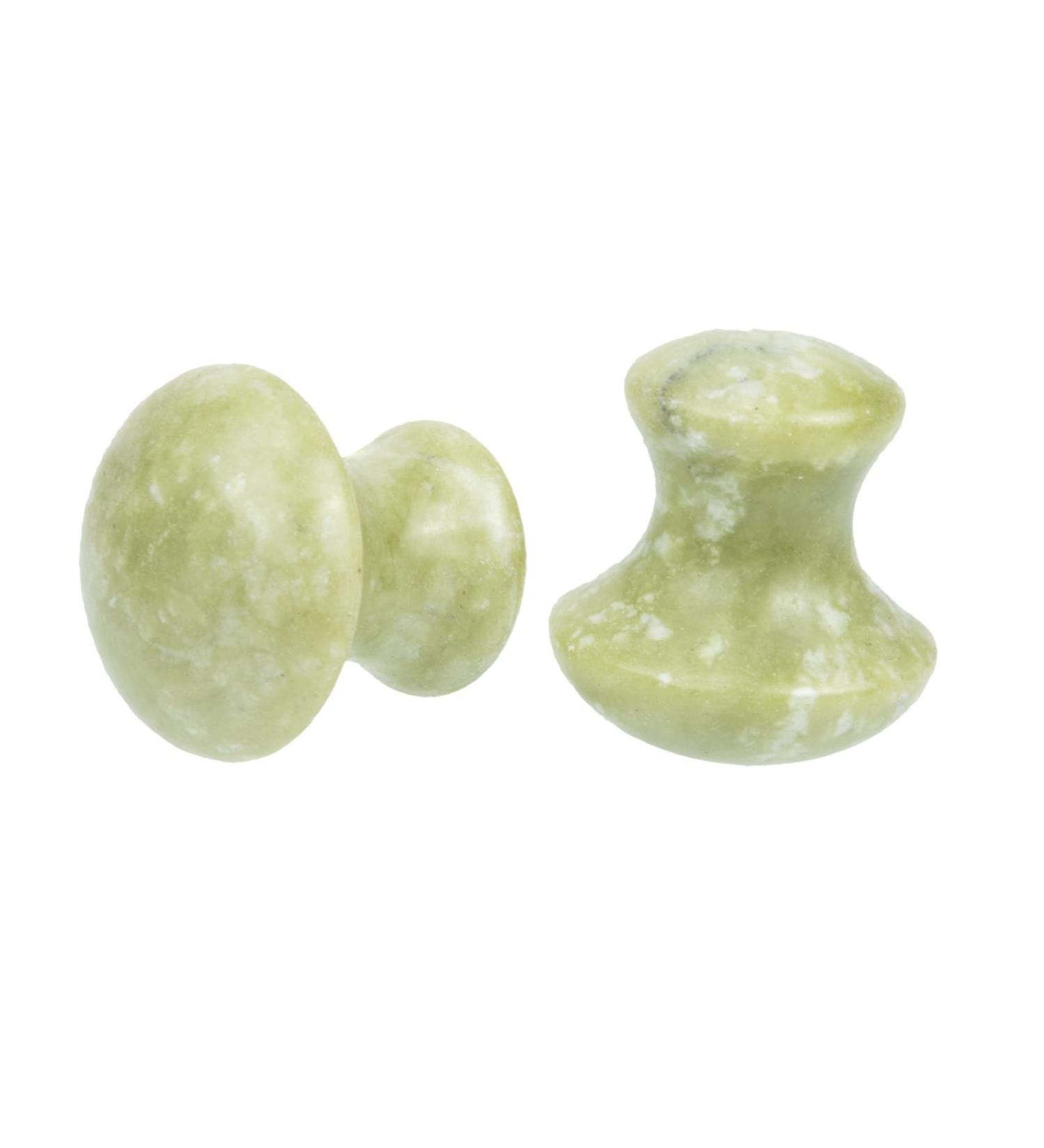 FOYTOKI 2pcs Gua Sha Roller Gua Sha Face Roller Darcy Facial Roller Scratchboard Tools Remove Wrinkles Skin Roller for Face Mushroom Shaped Guasha Board Scraper Tool Eye Massage Set Jade - Buy Online on GoSupps.com