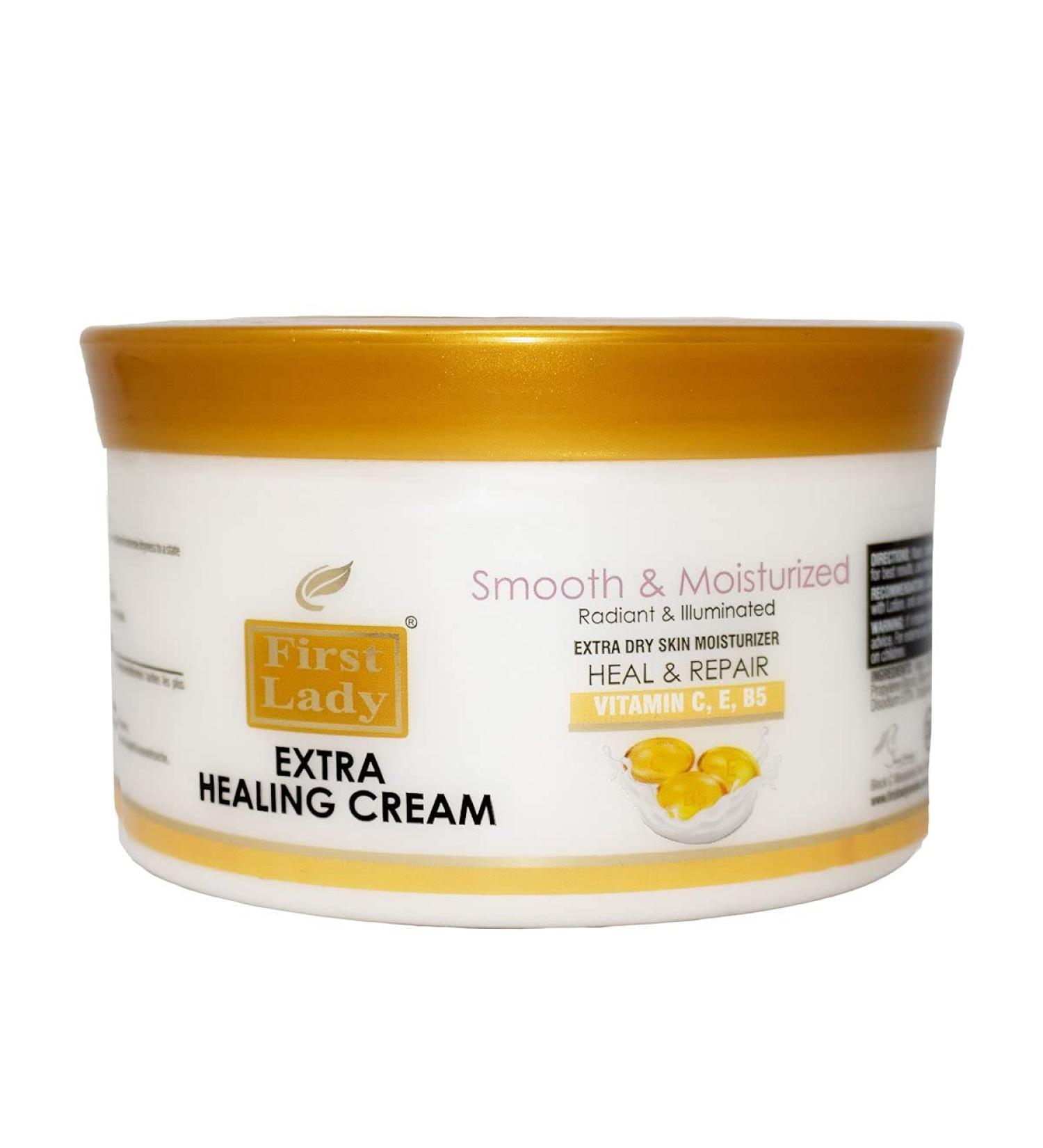 First Lady Extra Healing Vitamin C E & B5 Moisturizing Face & Neck Cream 500ml - Extra Dry Skin