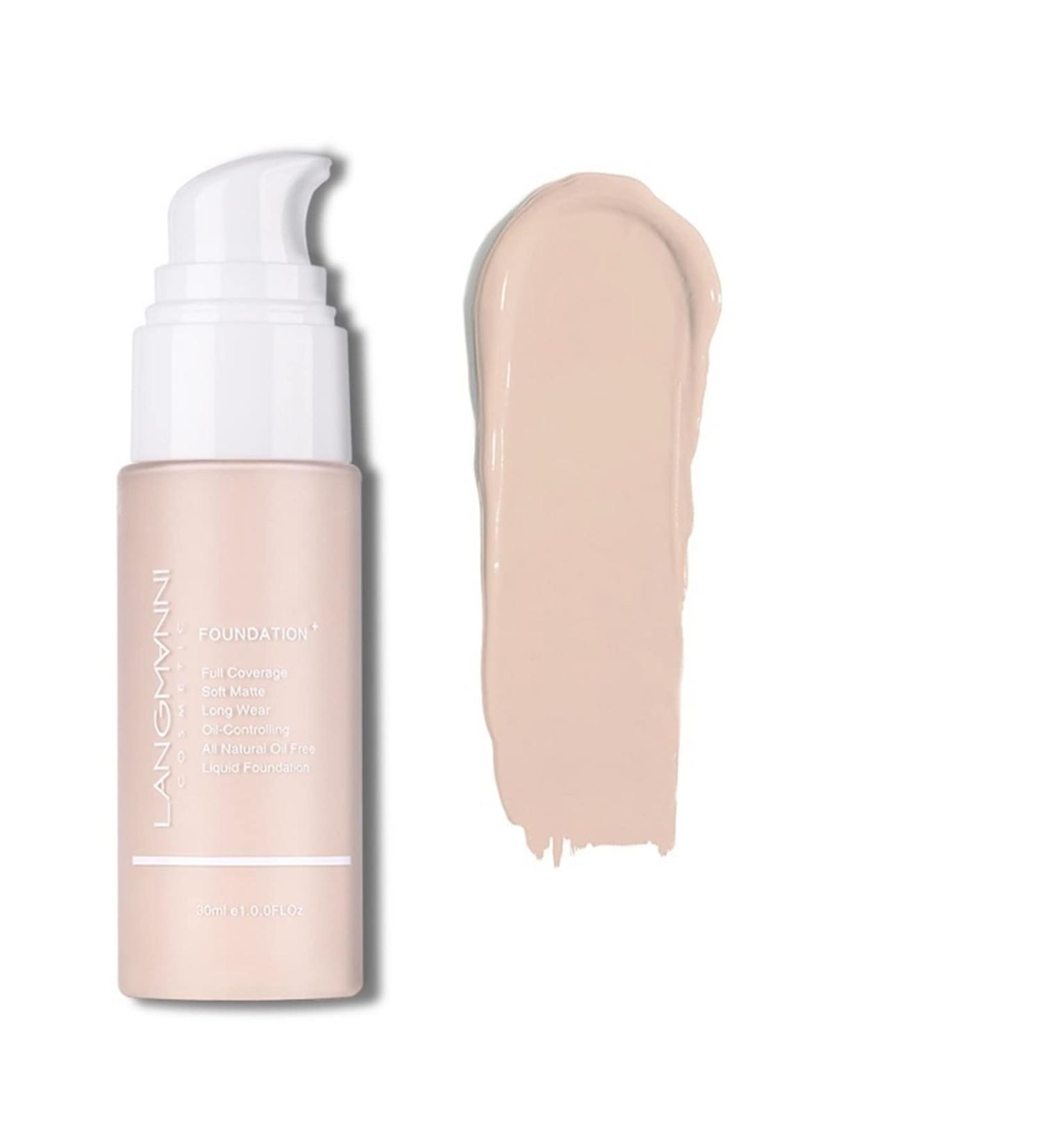 3PC Press Liquid Foundation Matte Kong Oil Cover Ya Foundation Liquid Makeup (Color : 02) - Buy Online on GoSupps.com