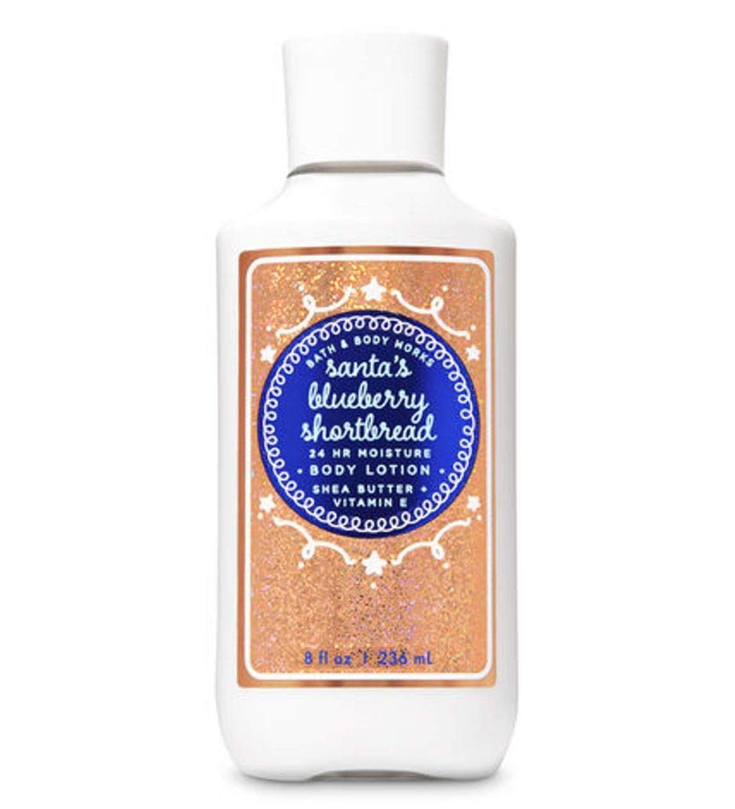 Bath and Body Works Santa's Blueberry Shortbread Lotion 8 Ounce Full Size 2019 Winter Collection