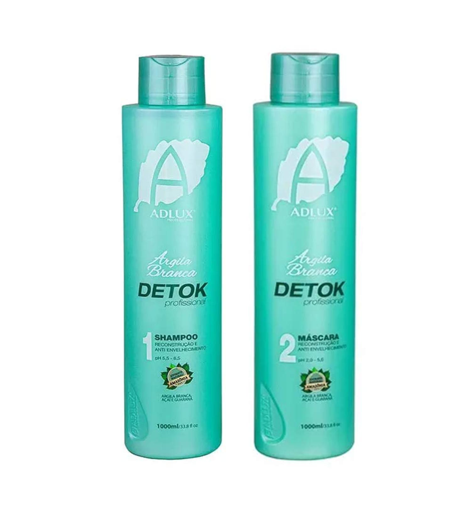Adlux Professional Kit Detok Shampoo& Mask 2x1L/33.8fl.oz