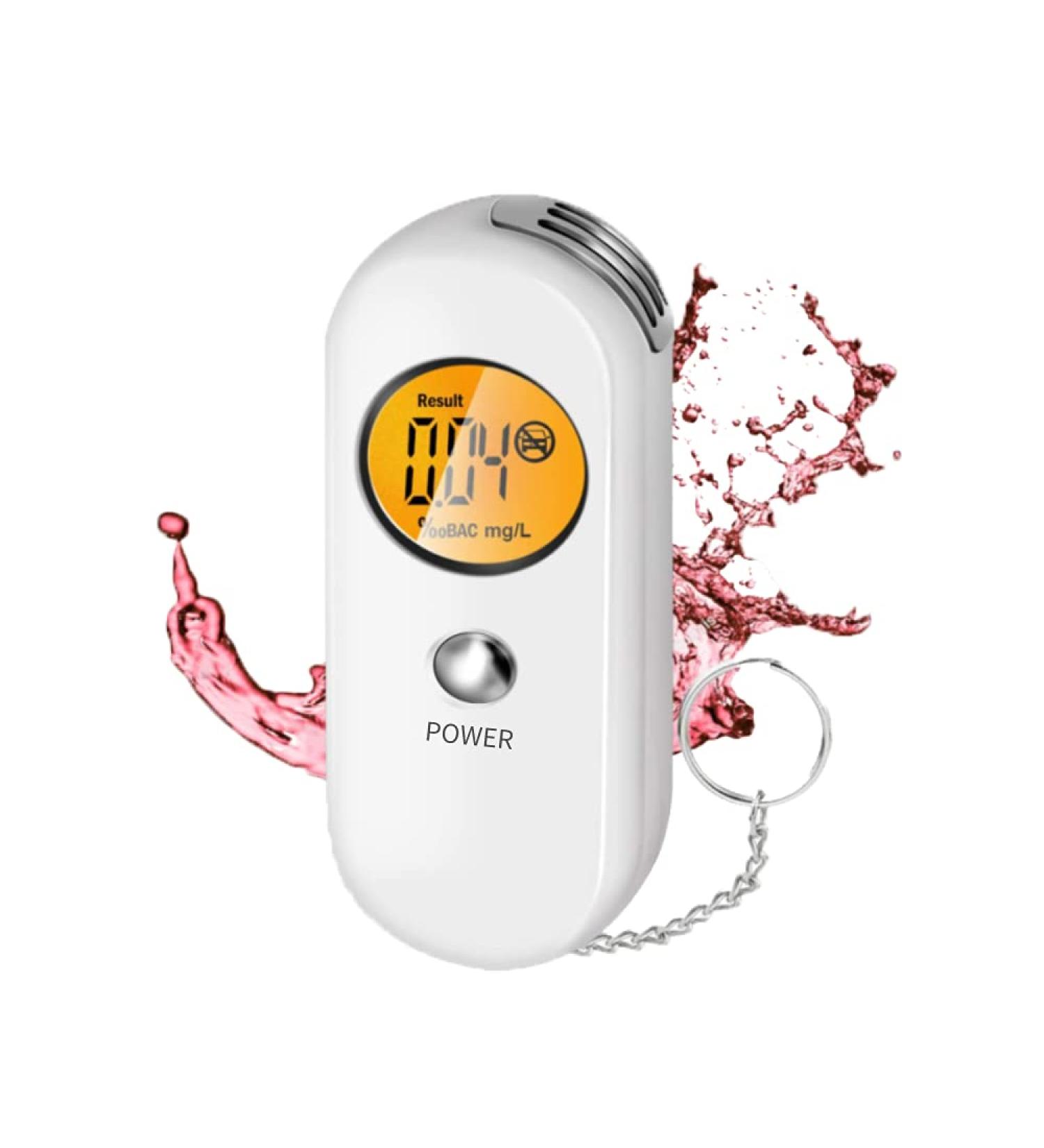 Portable Digital Breathalyzer Alcohol Tester - Real-Time LCD Display & Audible Alert - Buy Online on GoSupps.com