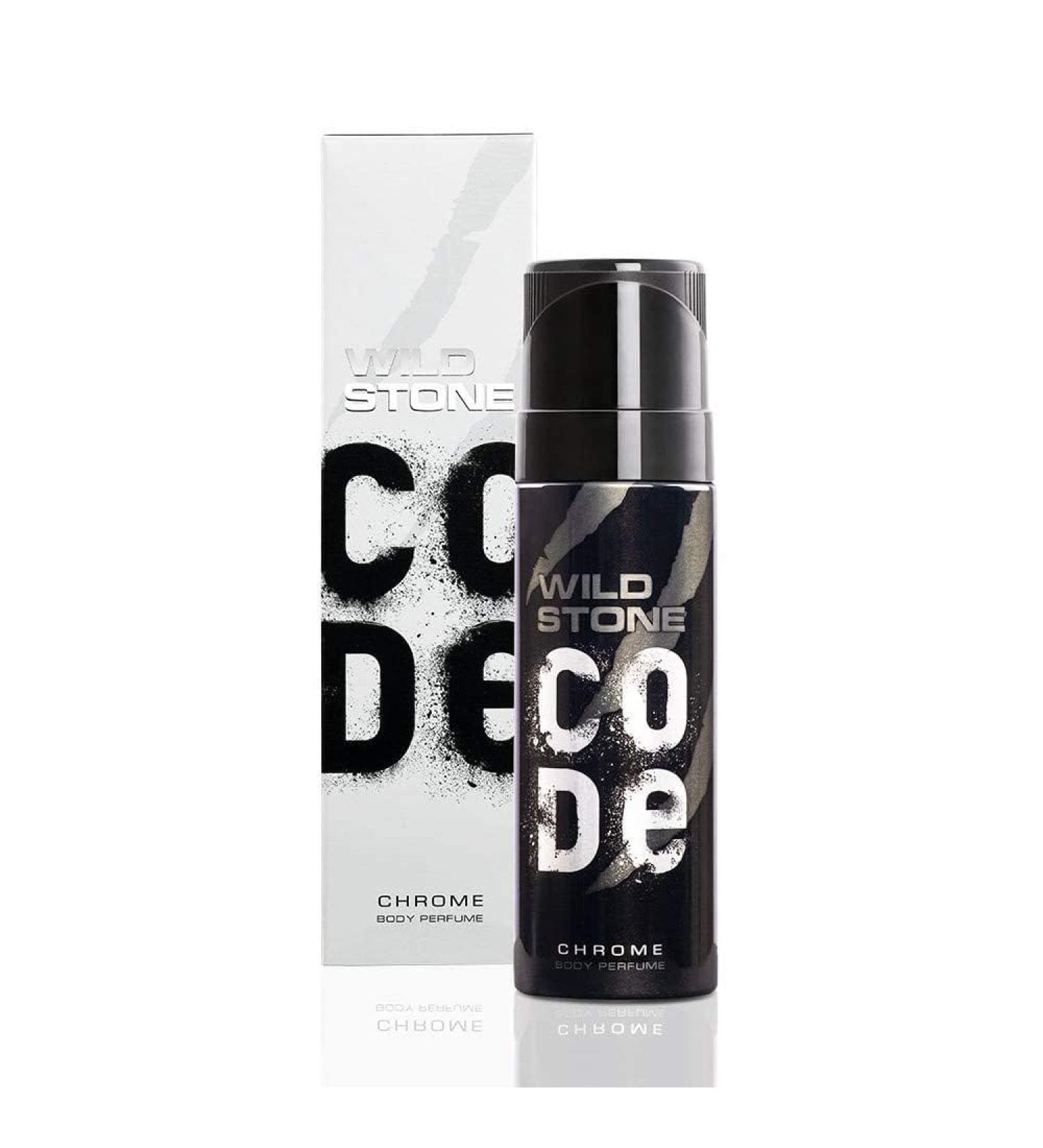 Wild Stone Code Chrome No Gas Body Perfume for Men Long Lasting Masculine Fragrance for Office Wear - 150 ml - Buy Online on GoSupps.com
