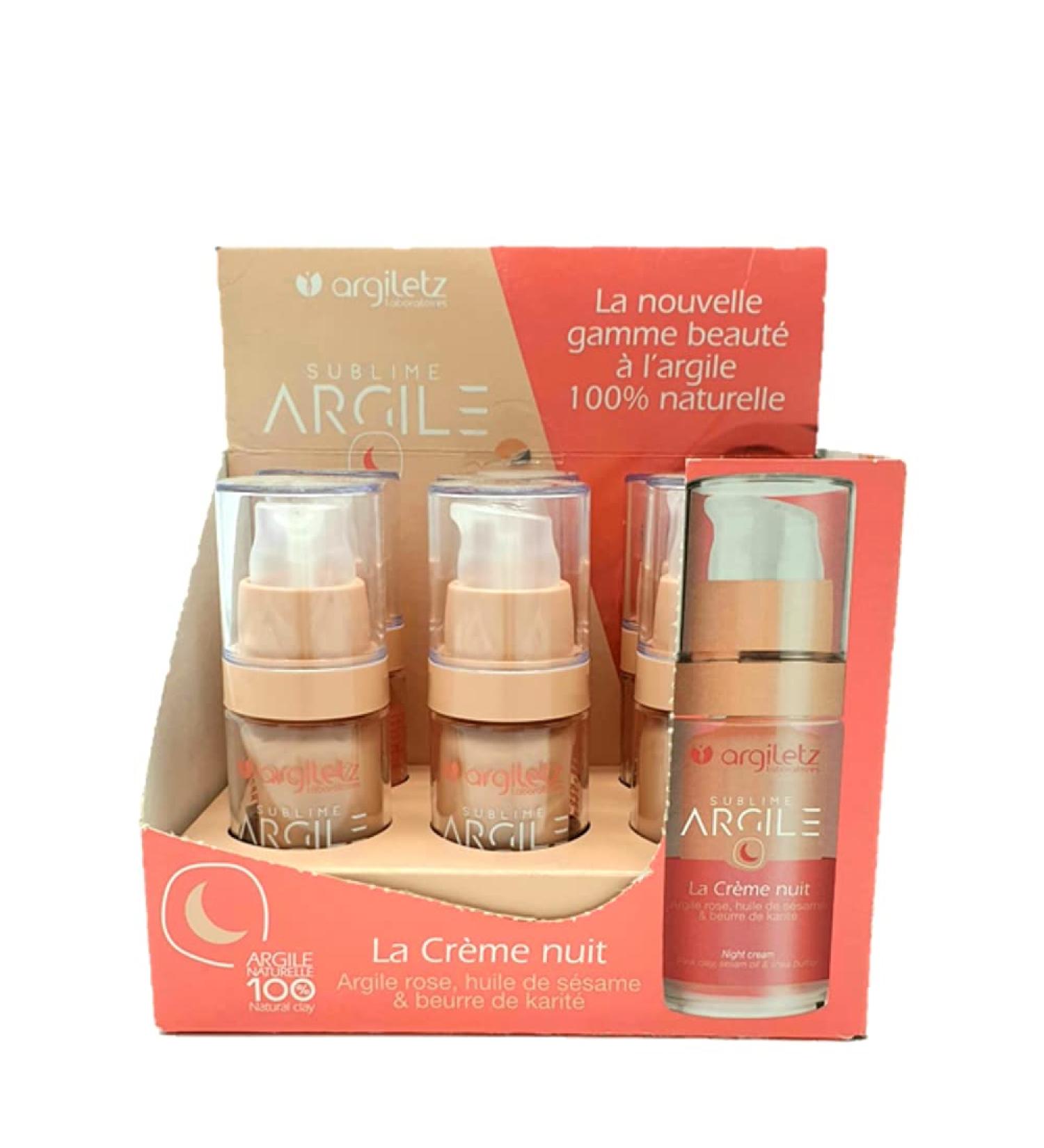  ARCILIA ARCILIA - DISPLAY CARDBOARD OF 6 NIGHT FACE CREAMS - NATURAL AND ORGANIC FACIAL CARE RICH NON-GREASY CREAM - Buy Online on GoSupps.com
