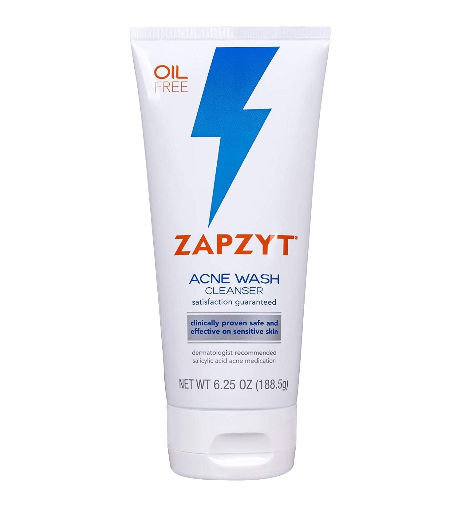ZAPZYT Acne Wash Treatment for Face & Body - 6.25 oz | Effective Acne Solution for Clear Skin - International Shipping Available - Buy Online on GoSupps.com