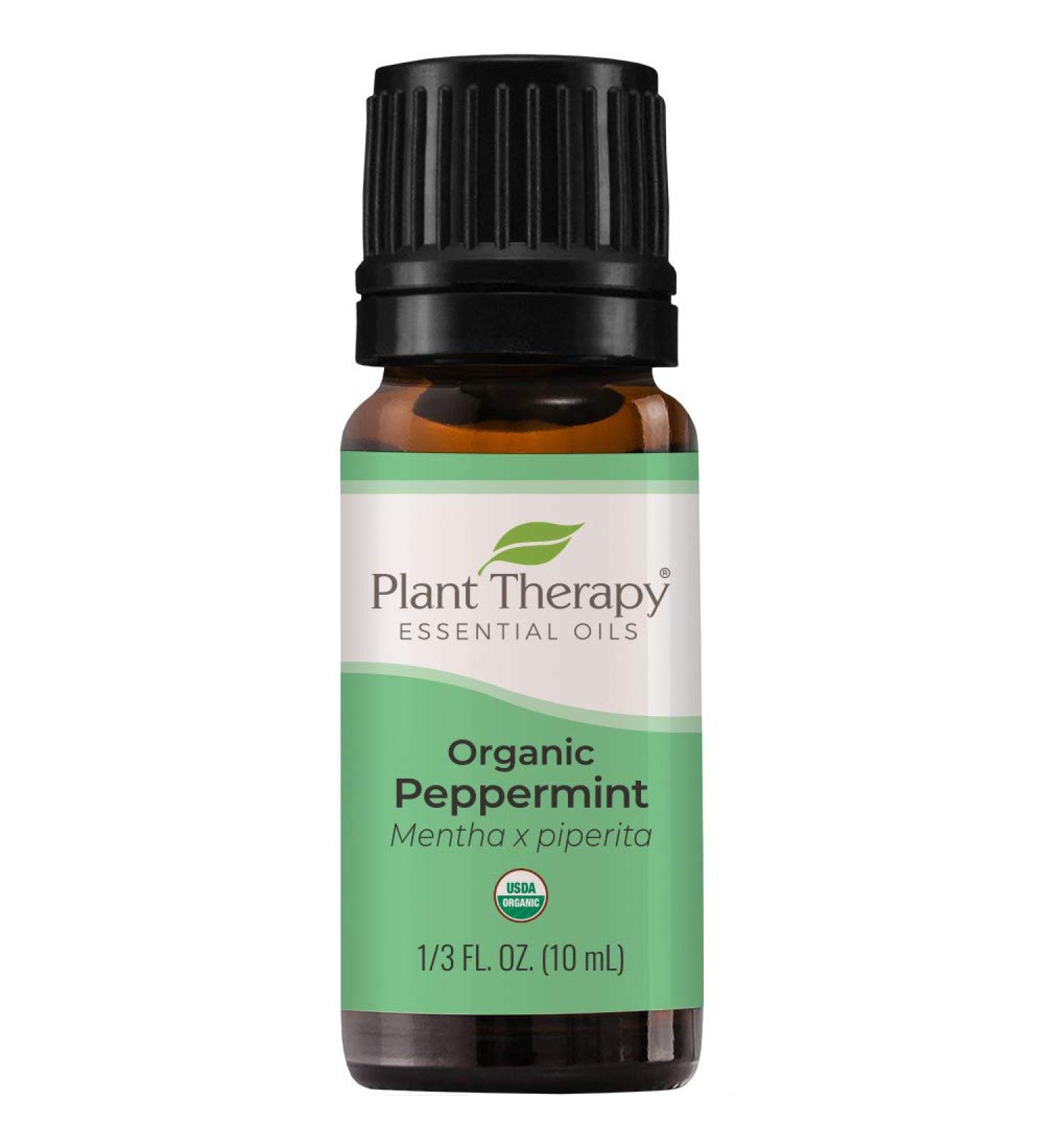 Plant Therapy Organic Peppermint Essential Oil 10mL - USDA Certified, 100% Pure & Undiluted - Natural Aromatherapy for Therapeutic Benefits - Buy Online on GoSupps.com