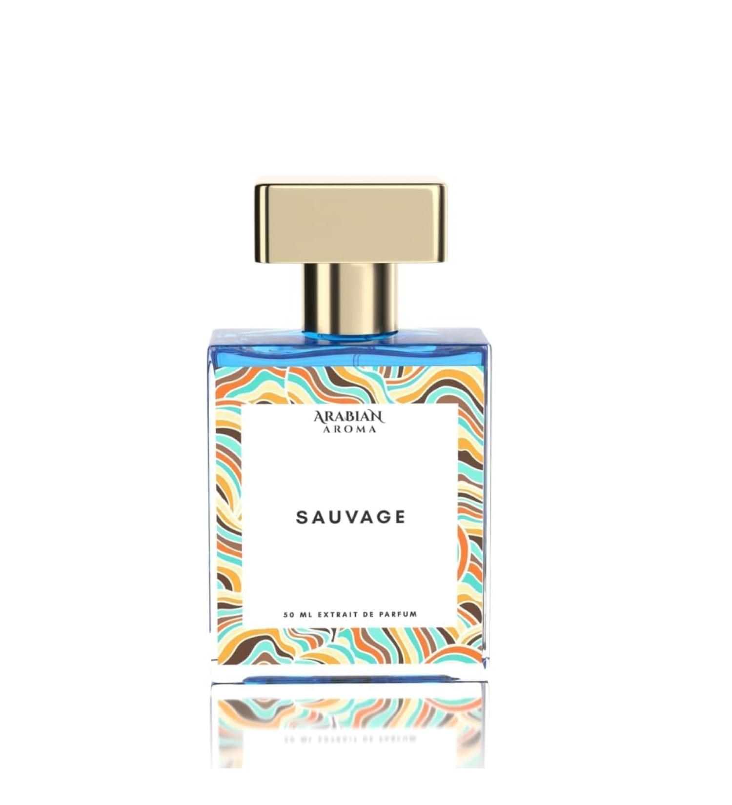 Arabiann Aromaa Sauvage Men's Perfume | Calabrian Bergamot Lavender And Cedar notes | Perfumes for Men With Wild Long Lasting Fragrance | Extrait De Perfume | Long Lasting Perfume for Men (50ml) - Buy Online on GoSupps.com