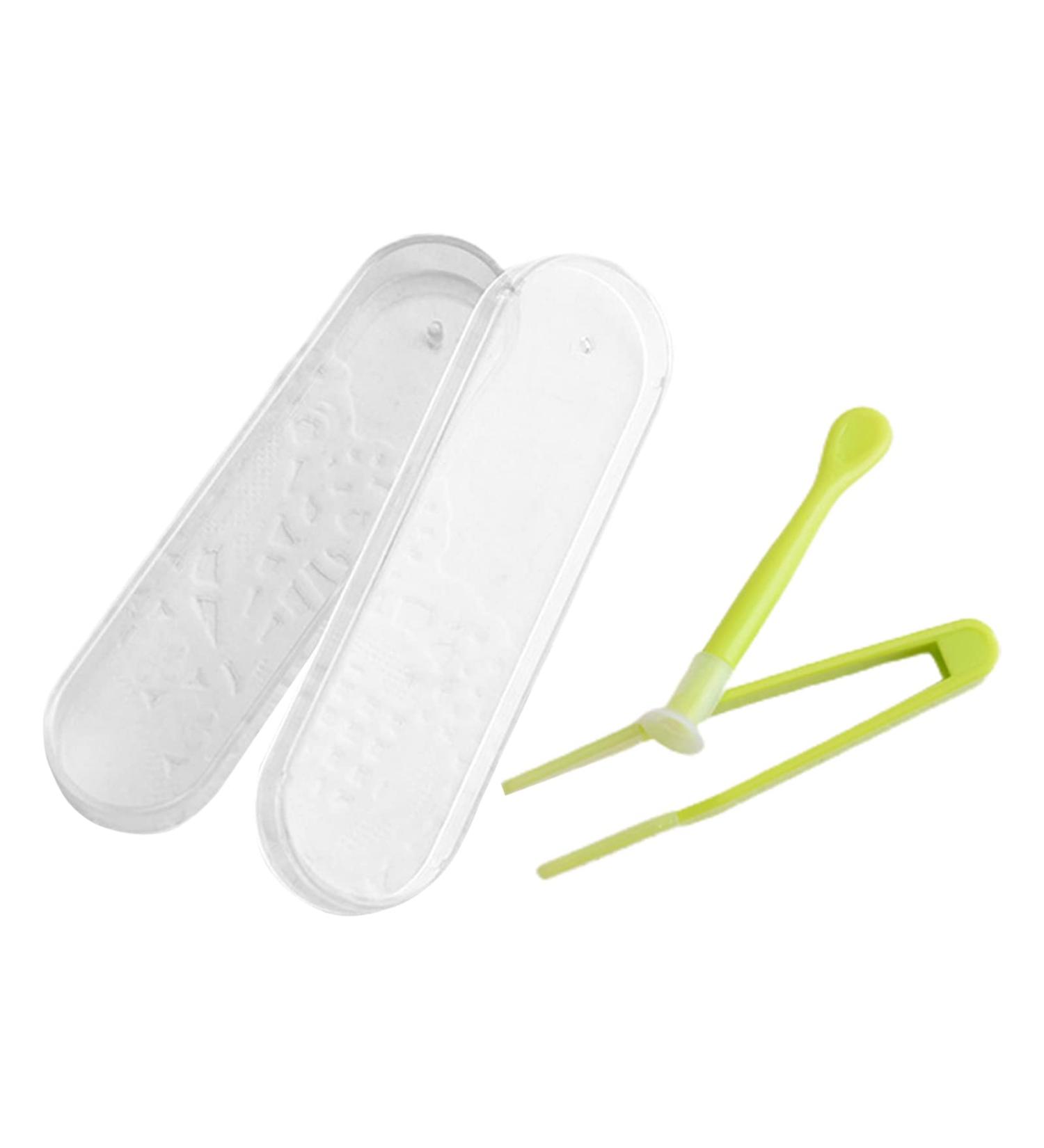 Porceosy Contact Lens Case Compact Glasses Box XY Clip Set 1 Set Multipurpose Green One Size Green One Size