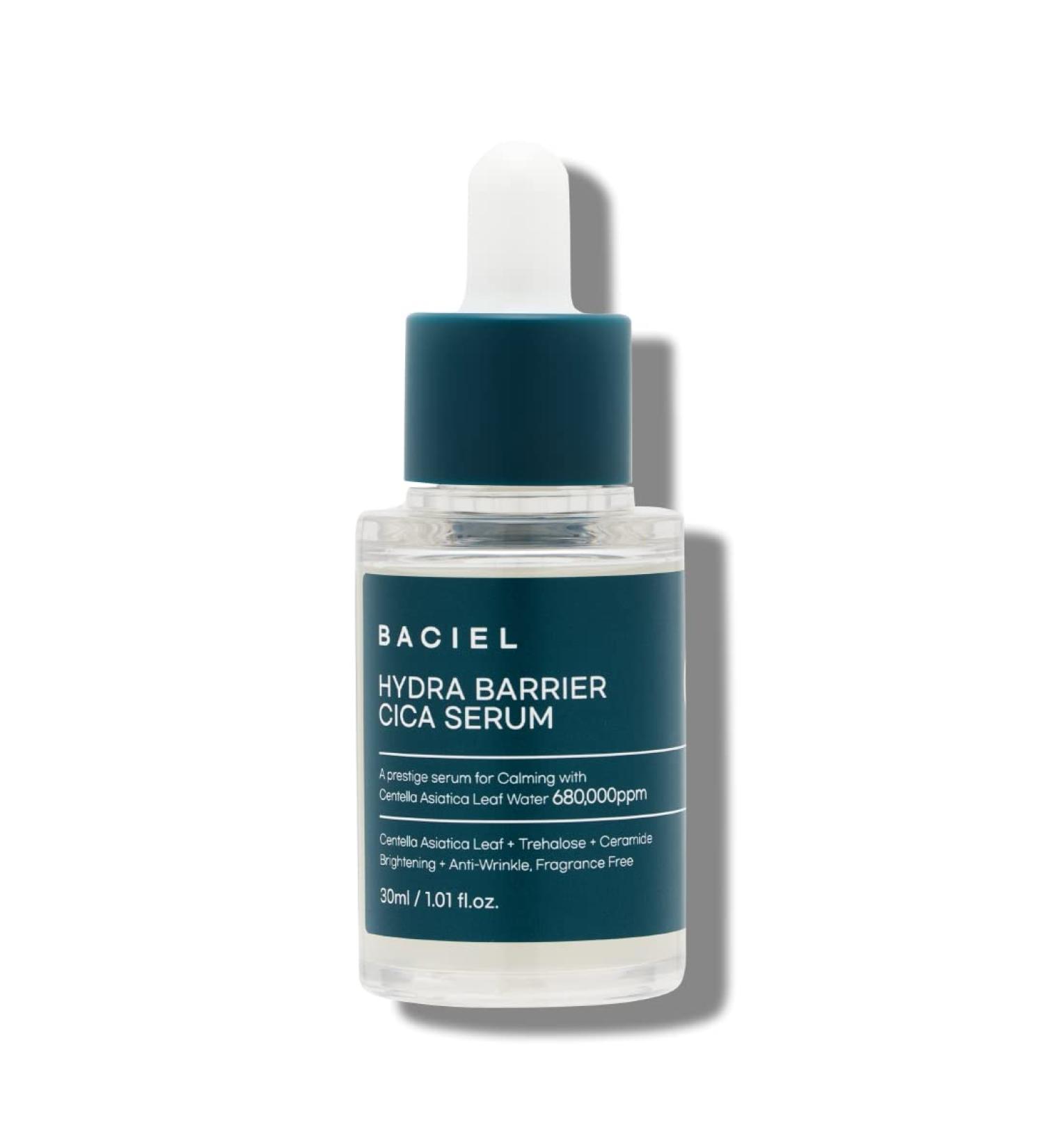 BACIEL - HYDRA BARRIER CICA SERUM (1.01 fl.oz) 68% Centella Leaf Trehalose Ceramide - Fragrance Free - Korean Lightweight Moisturizer for Face - Buy Online on GoSupps.com