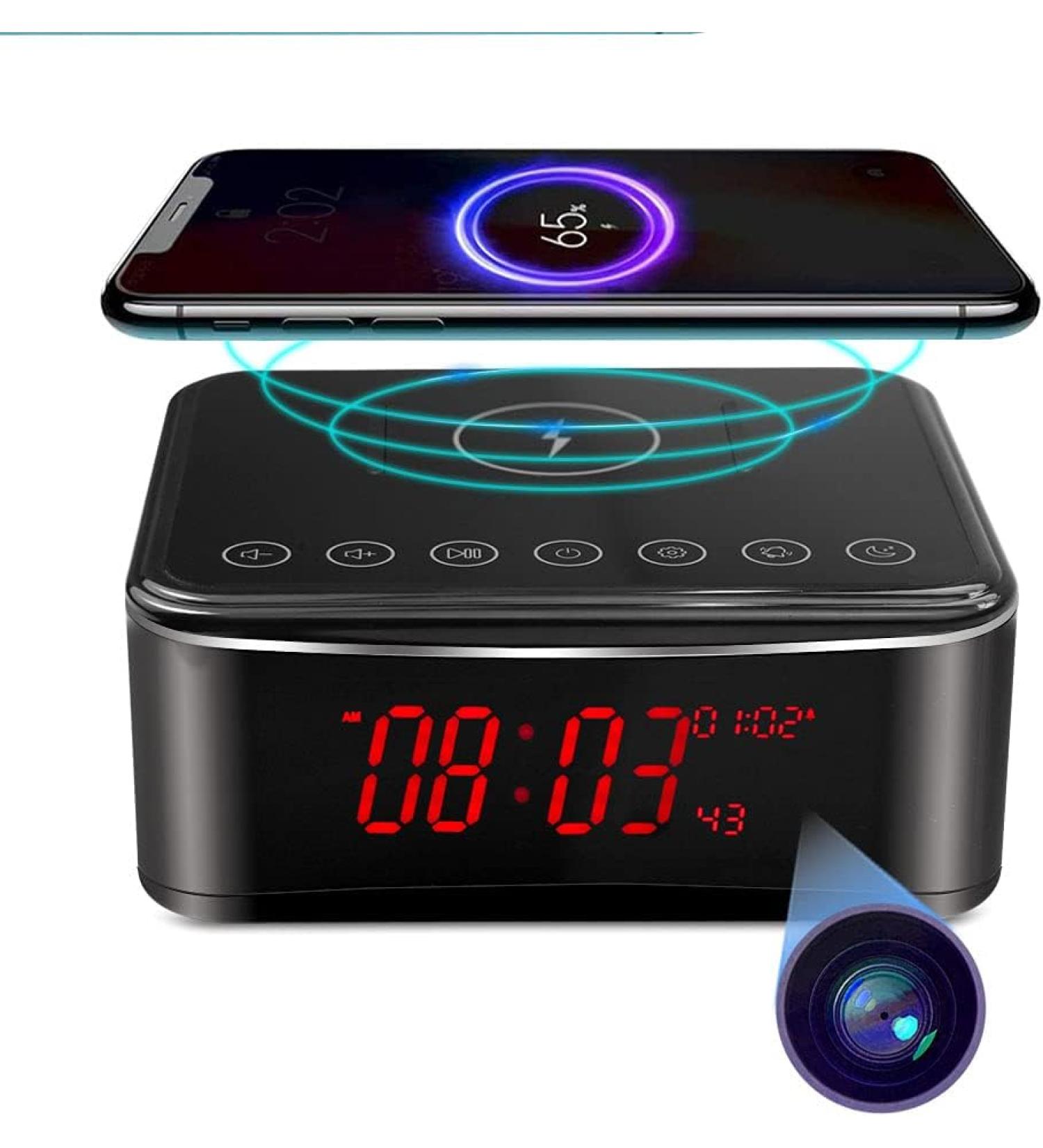 YuanFan Hidden Spy Camera with Video in Alarm Clock - Black - Buy Online on GoSupps.com