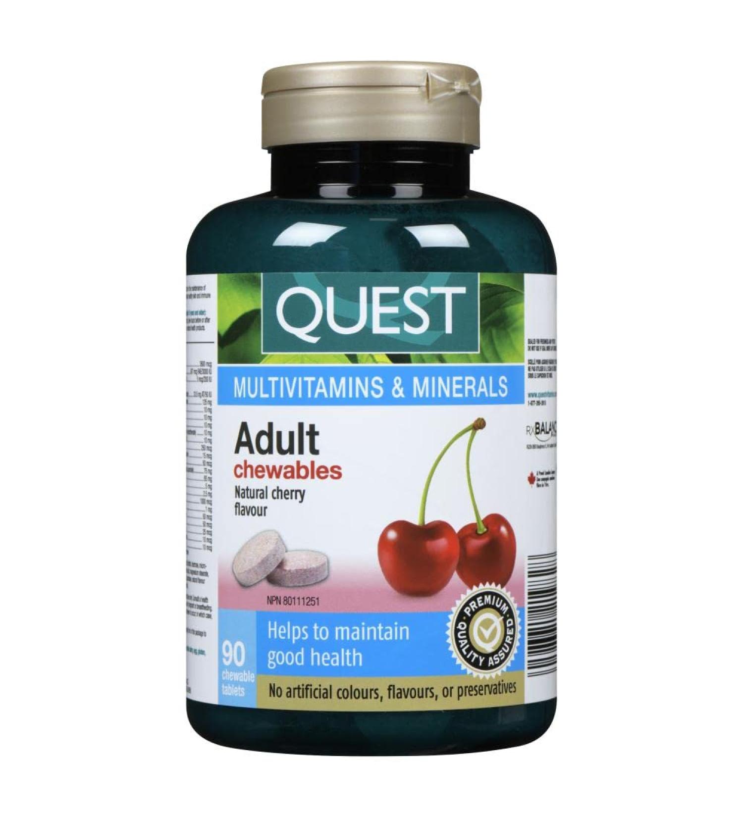 QUEST- ADULT CHEWABLE MULTI - Buy Online on GoSupps.com
