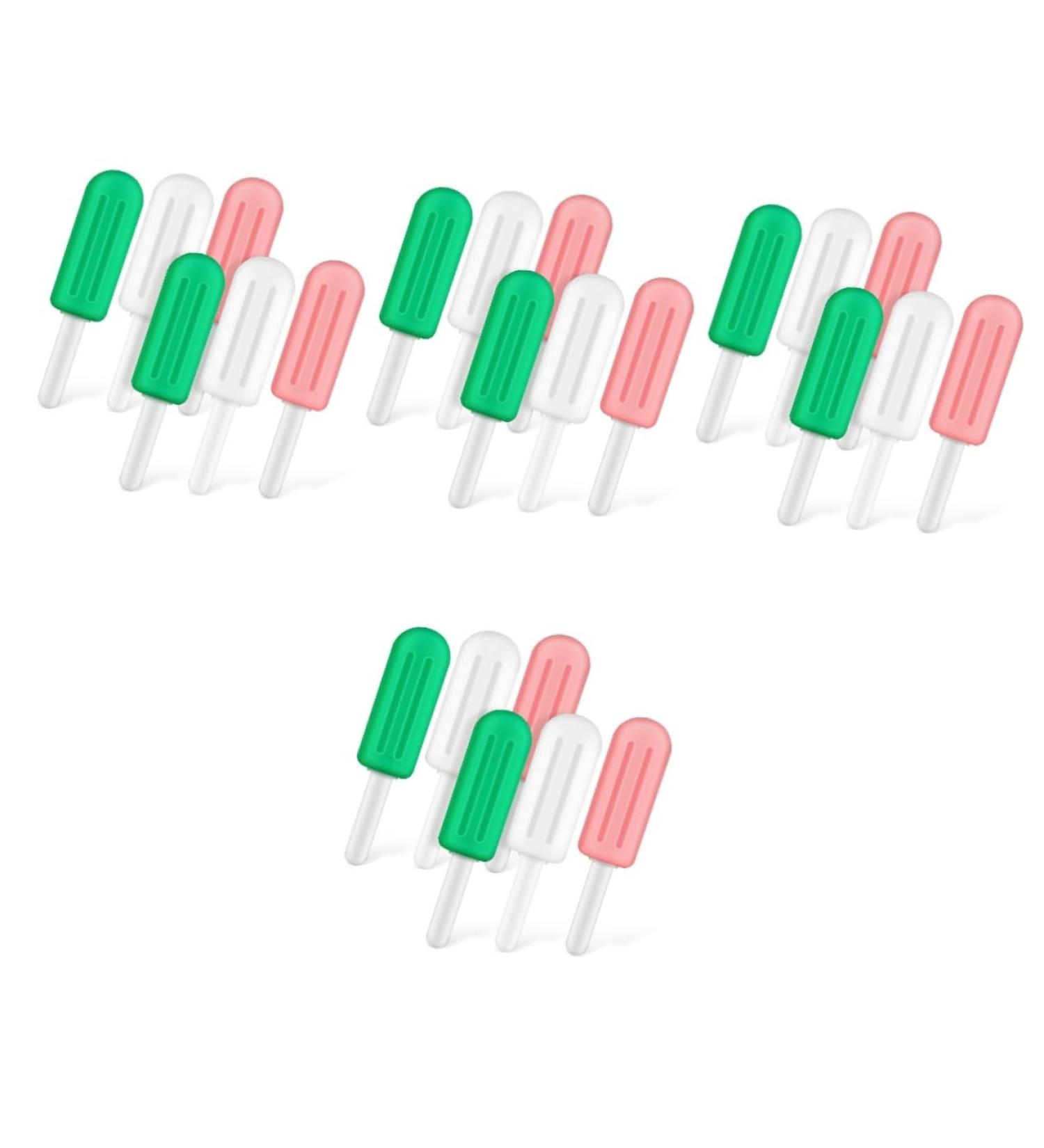 KALLORY 24 Pcs Popsicle Silicone Chew Silicone Pacifiers Braces Aligner Chewies Jaw Training Chewies Sticks 1 count (Pack of 1) As Shownx4pcs - Buy Online on GoSupps.com