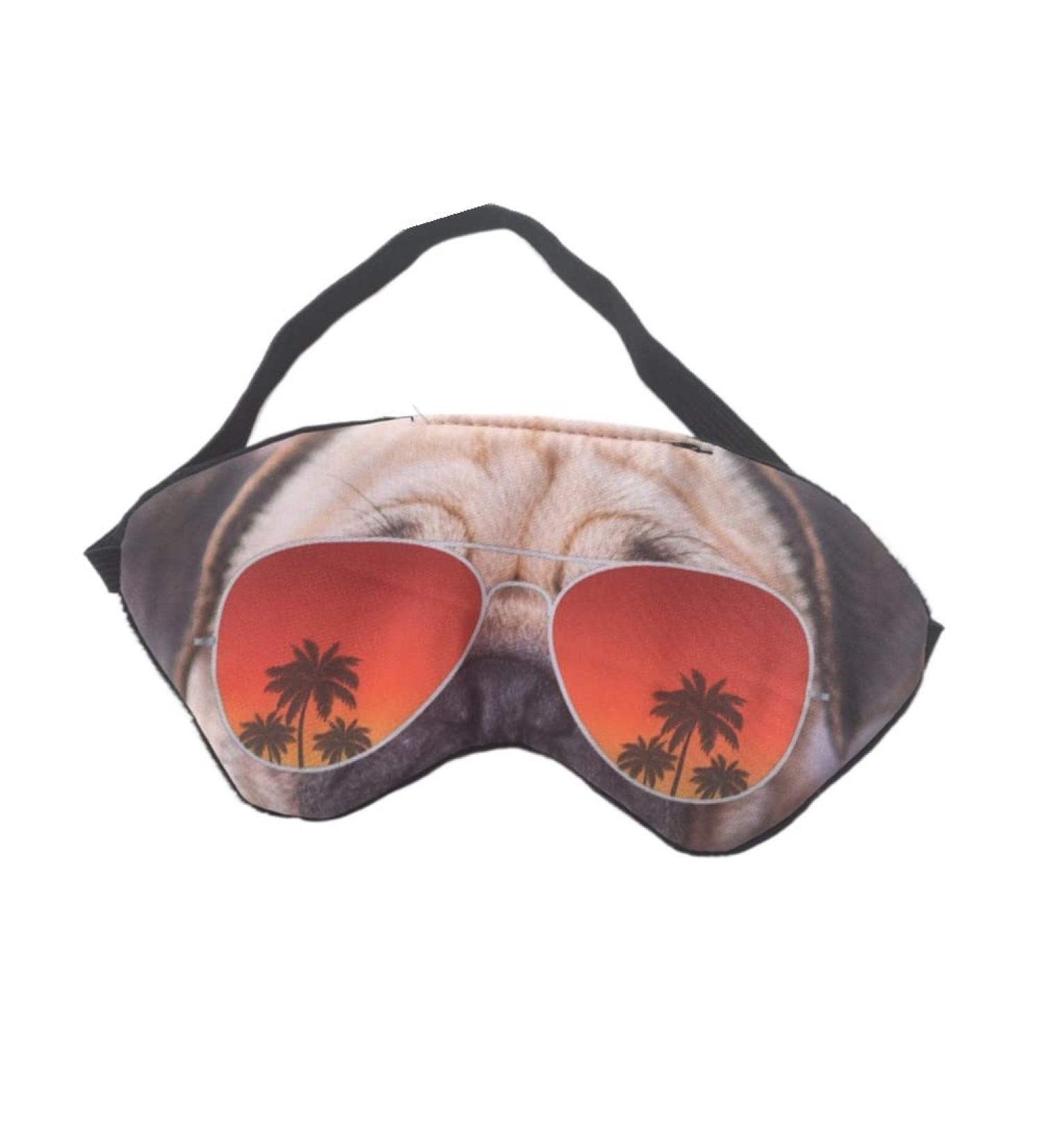 3D Cute Animal Sleep Mask - Soft Plush Cat Dog Eyeshade for Kids and Adults - Buy Online on GoSupps.com