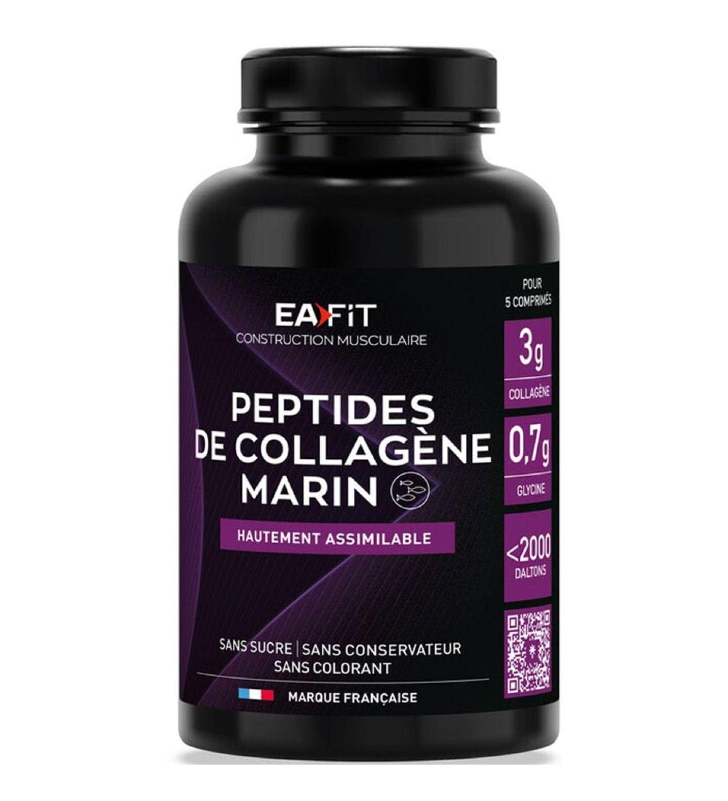EAFIT | Collagen Peptides | Muscle and Joint Wellness | Marine Collagen | Wisteria | No Sugar No Preservatives or Artificial Flavors | French Brand | Collagen 120 Tablets - Buy Online on GoSupps.com
