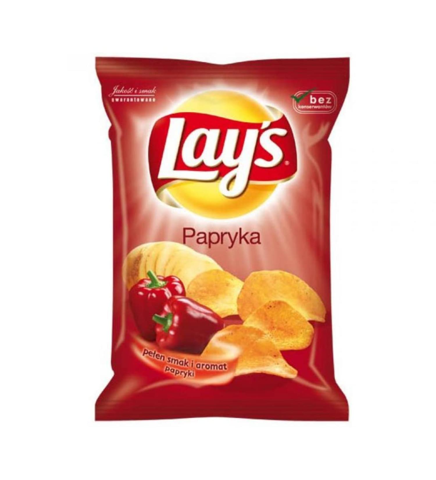 Lays Paprika Flavoured Crisps 140gr x 10 pack