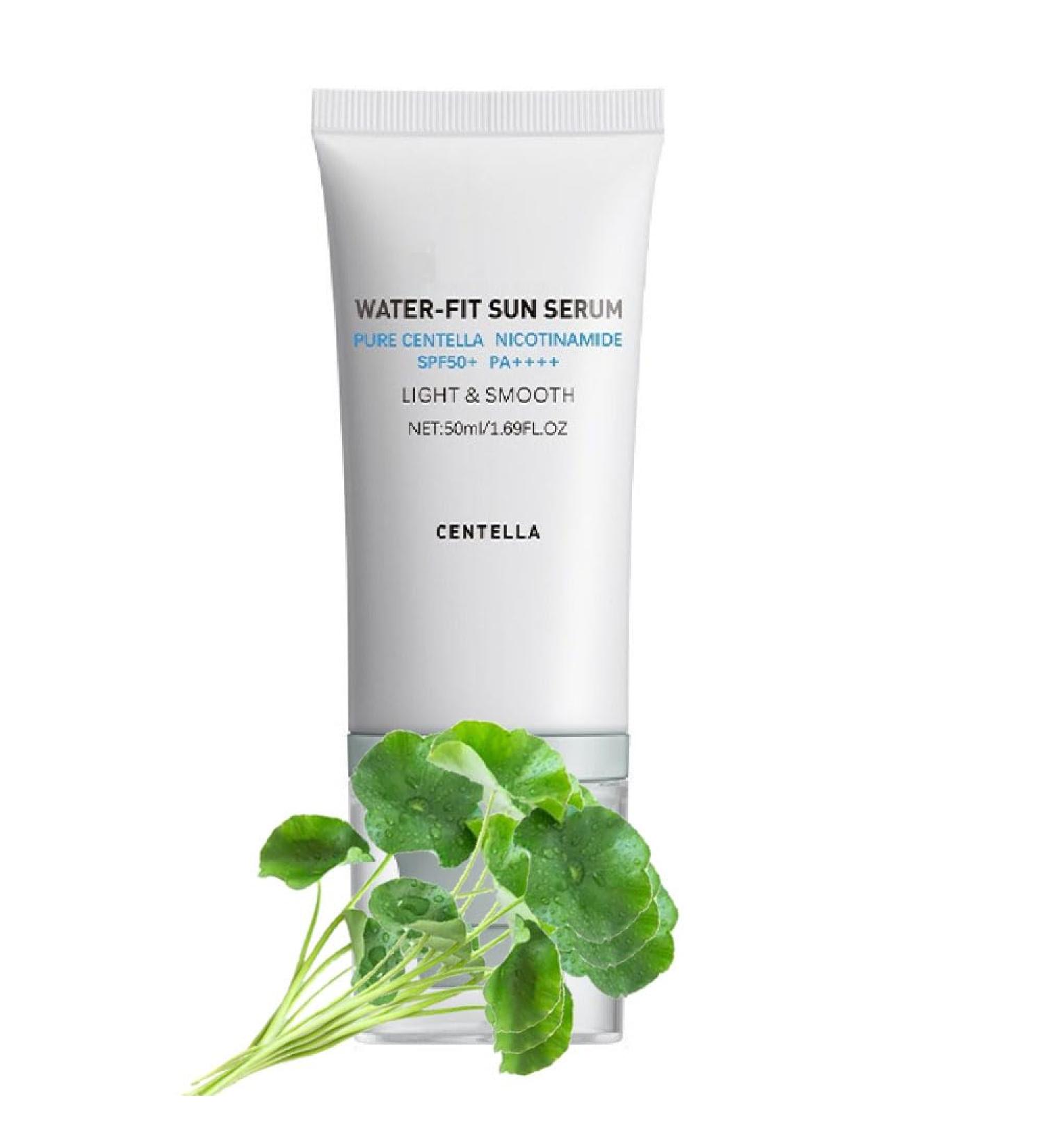 Centella Sunscreen SPF50 Moisturizing Non-Sticky Centella Water-Fit Sun Serum for All Skin. (1 Pcs) - Buy Online on GoSupps.com