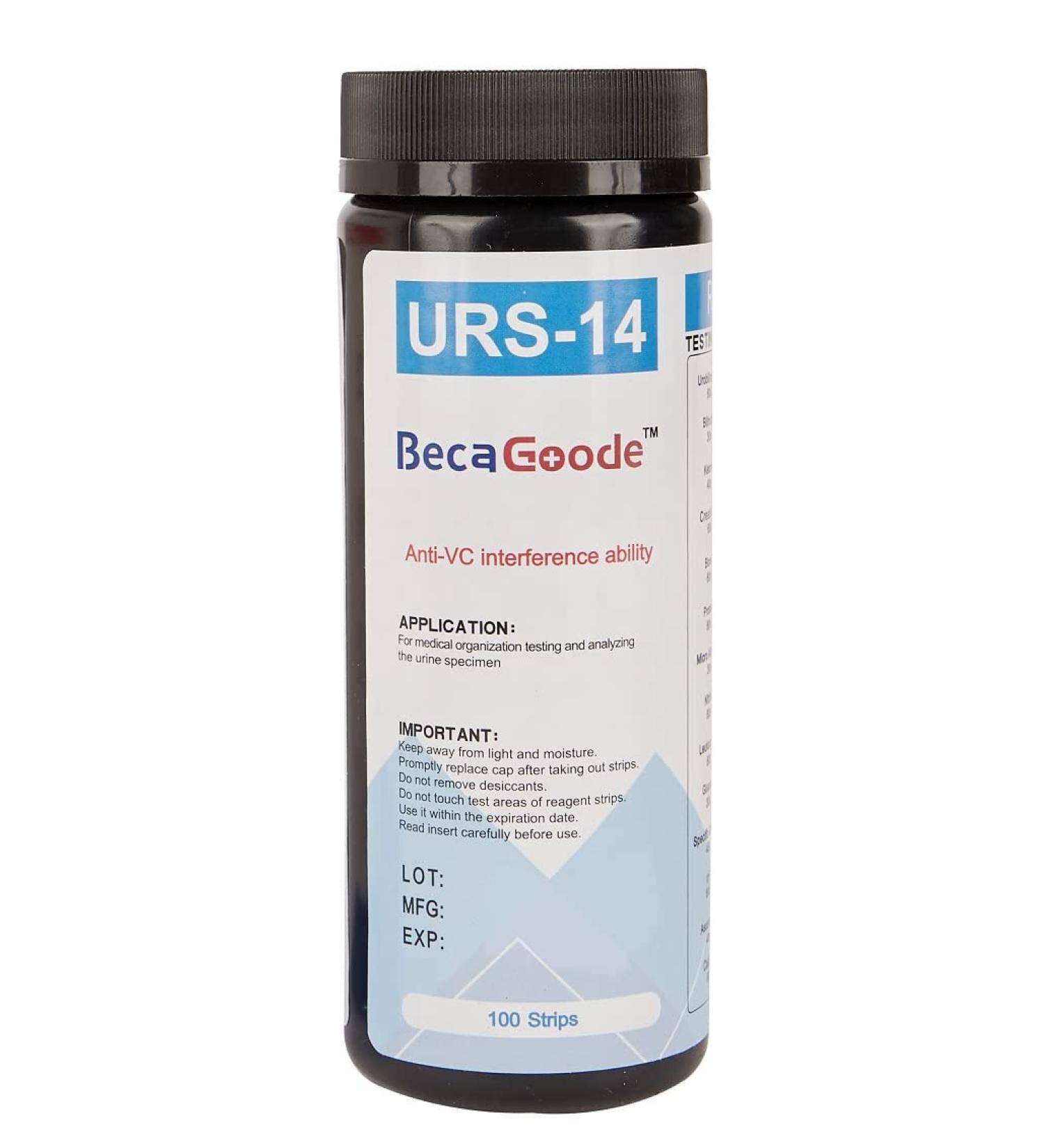 BecaGoode 14 Parameter Urine Test Strips - 100 Count for Accurate Results - Buy Online on GoSupps.com