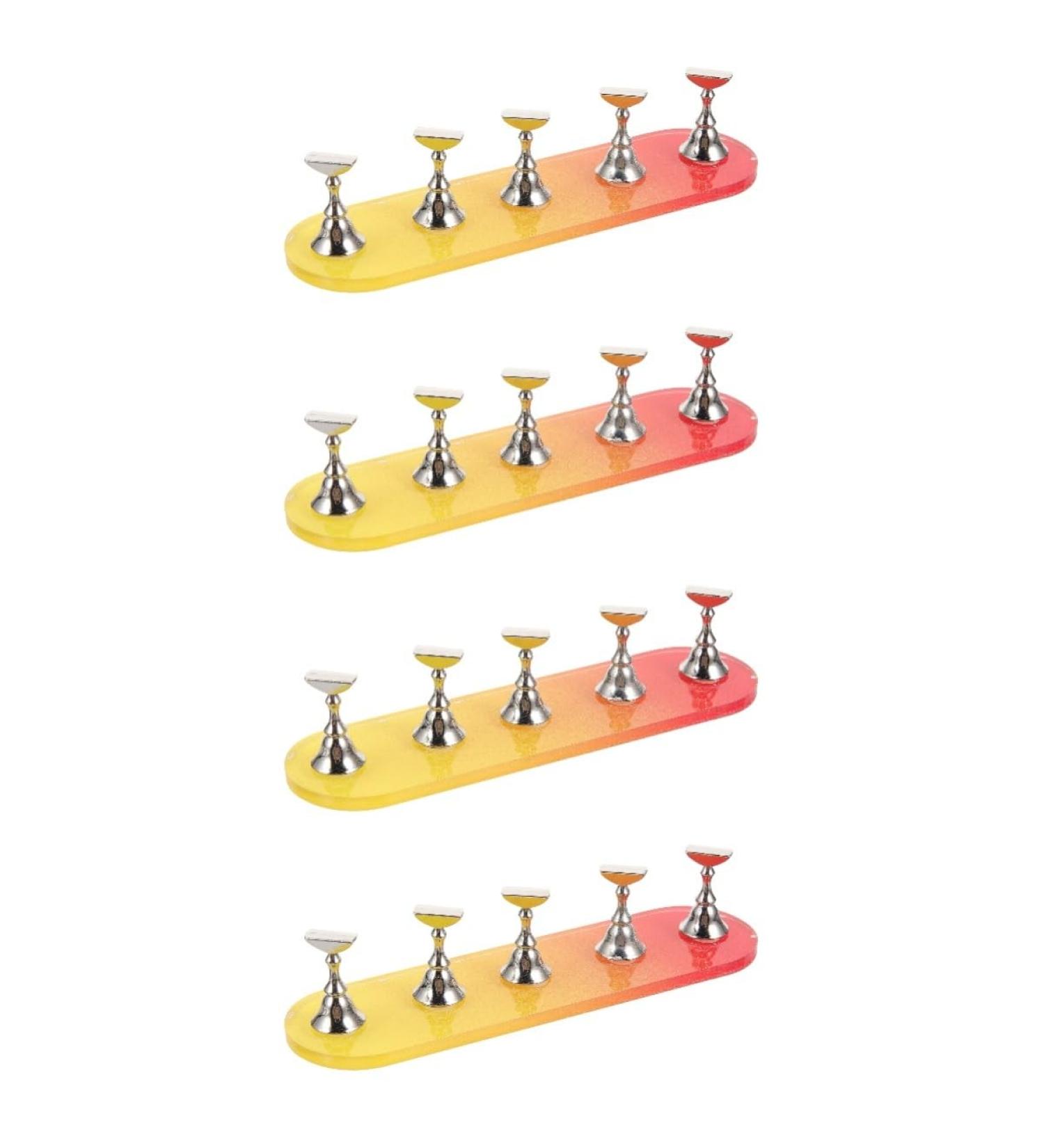 FOMIYES 4 Sets Nail Practice Holder Decorative Nail Display Nail Tips Practice Rack Nail Racks for Nail Art Nail Racks for Nail Painting Nail Decor Plastic Strip Nail Supplies - Buy Online on GoSupps.com