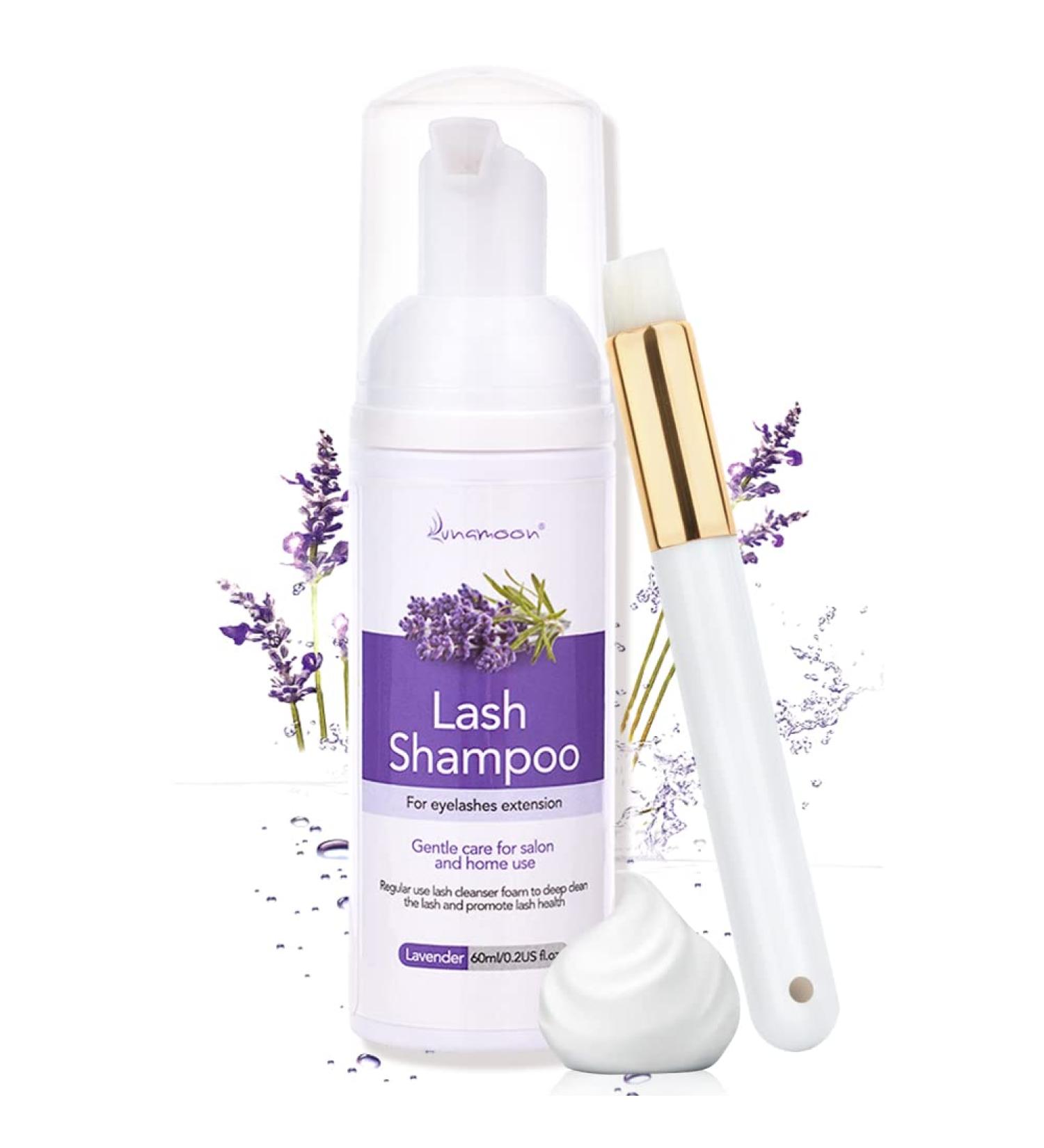 Eyelash Shampoo for Extensions | Lavender Foam Cleaner 60ml | Salon & Home Use - Buy Online on GoSupps.com