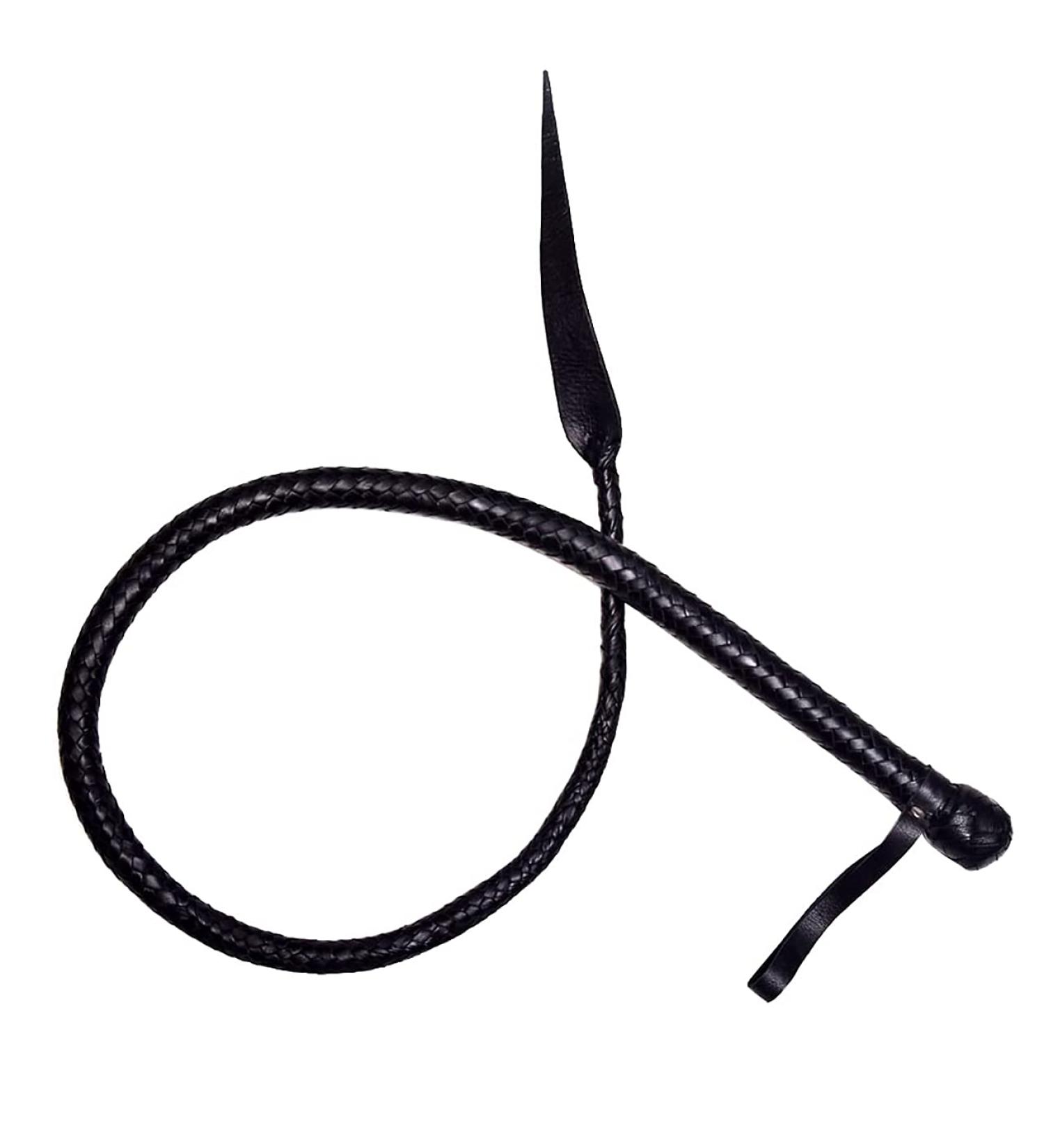 ClubCorp 16 Plaits Handmade Cow Hide Leather Bull Whip | Riding Crop | Bull Whip Equestrian | Whips Accessories | Heavy Duty Whips |Dragon Tail Bullwhip(Black) 4 ft Black - Buy Online on GoSupps.com