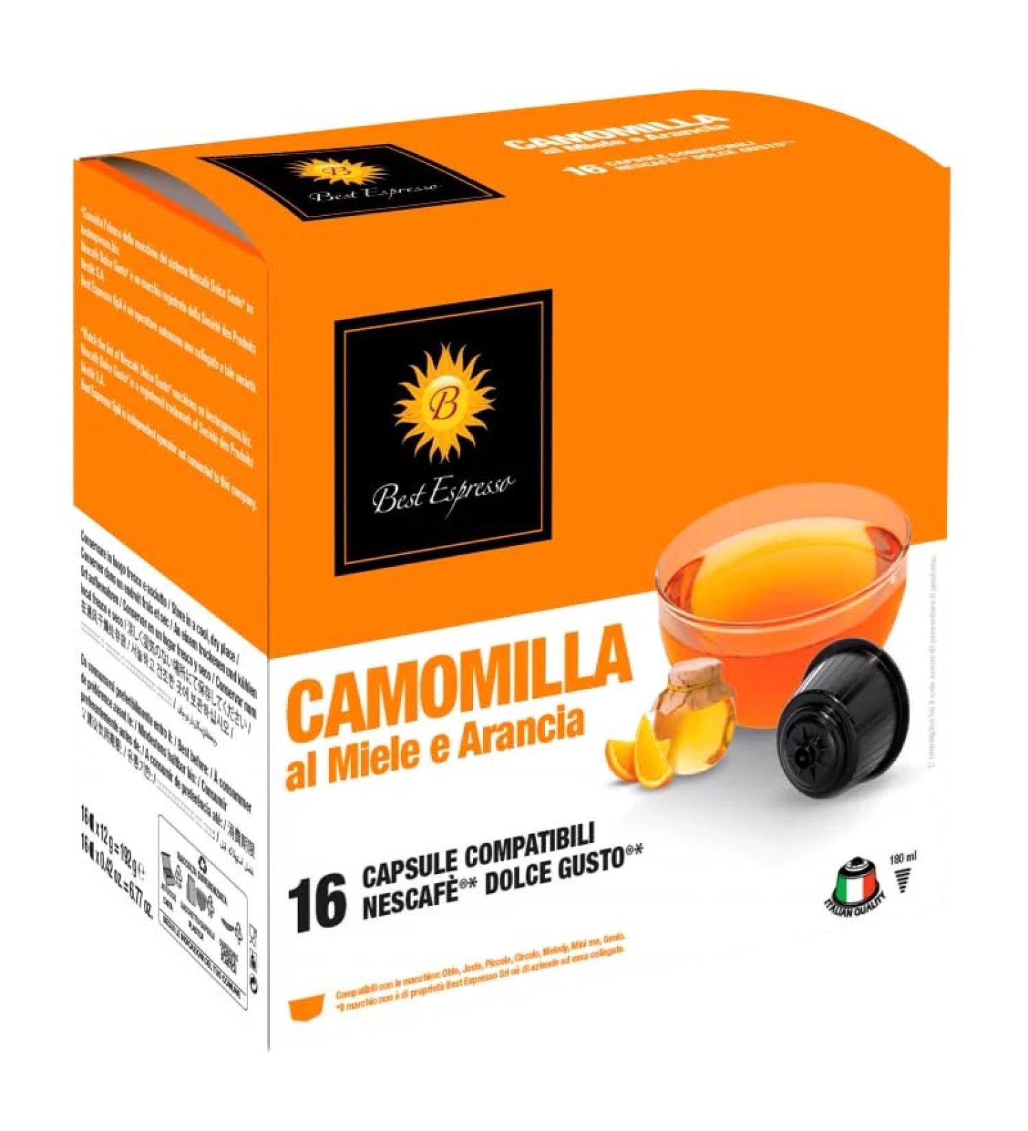 BEST ESPRESSO BEST ESPRESSO x192 Chamomile Tea Honey Orange Capsules Compatible with Dolce Gusto