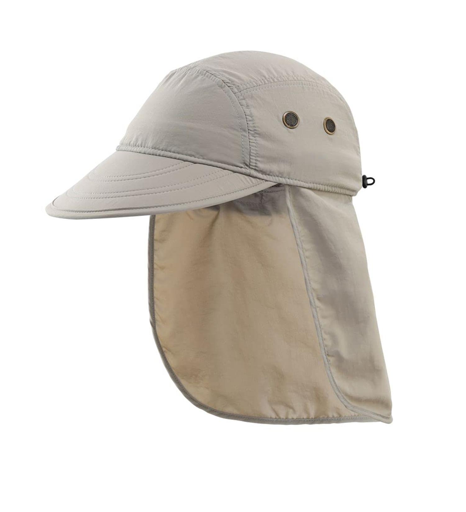 Magracy Men's Summer UPF 50+ Fisherman Hat with Neck Flap - Lightweight Sun Protection Cap in Light Grey | International Shipping Available - Buy Online on GoSupps.com