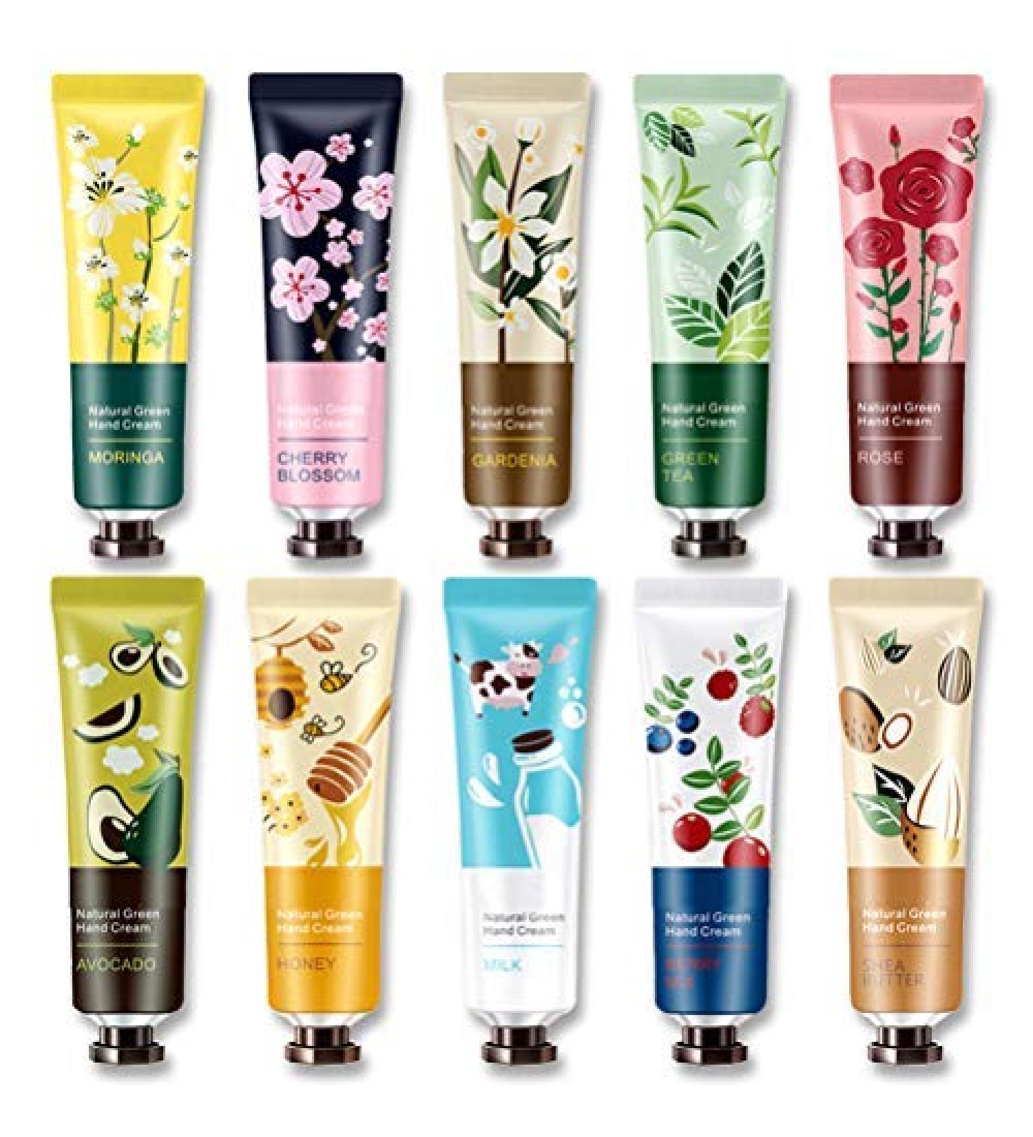 Suszian 10-Part Hand Cream Gift Set | Nourishing Mini Moisturizing Cream for Men & Women | 30g Each - Ideal for International Shipping - Buy Online on GoSupps.com