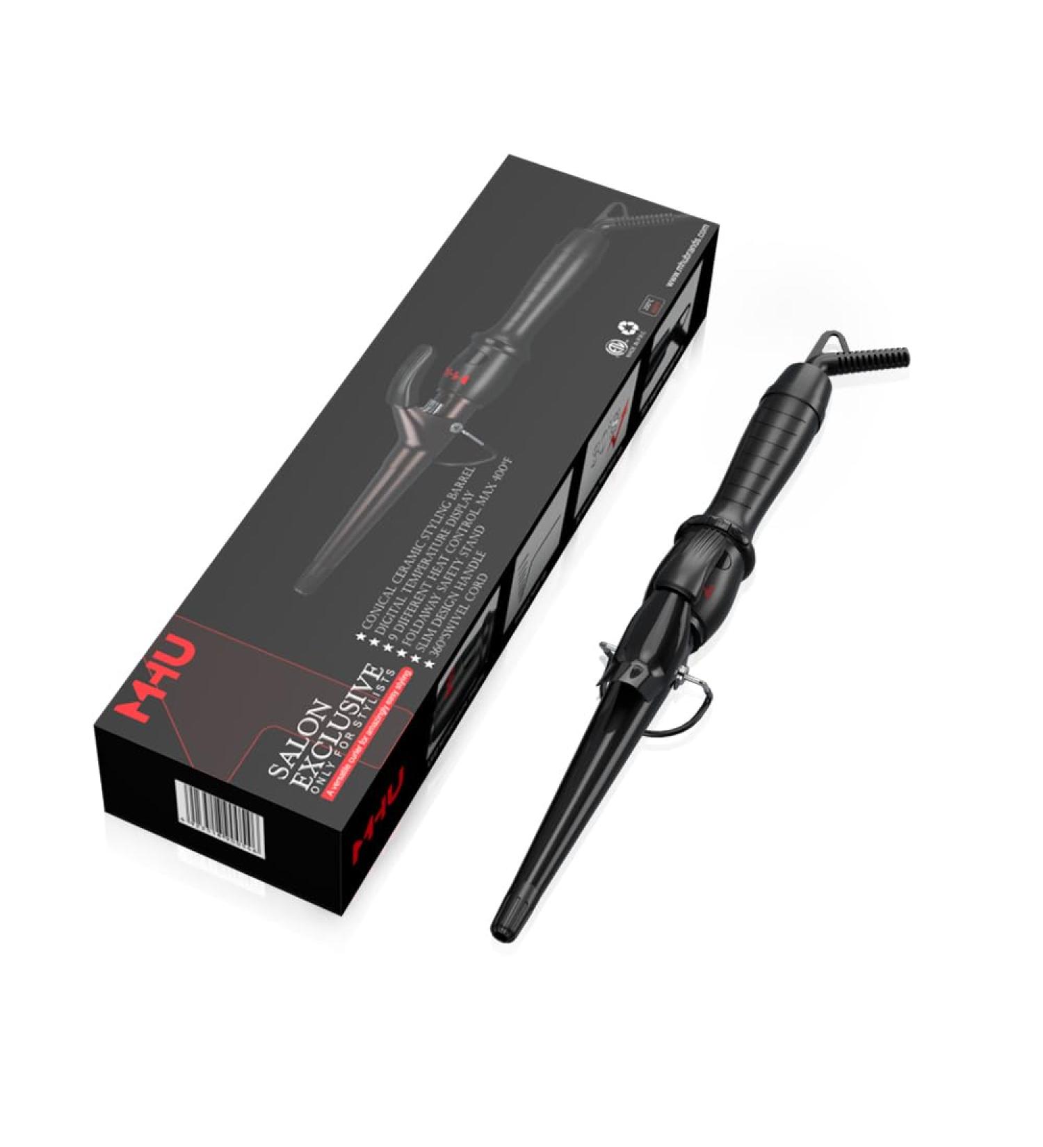 Buy Adjustable Ceramic Curling Iron Wand - Fast Heating Digital Display Auto Shut Off | International Shipping - Buy Online on GoSupps.com