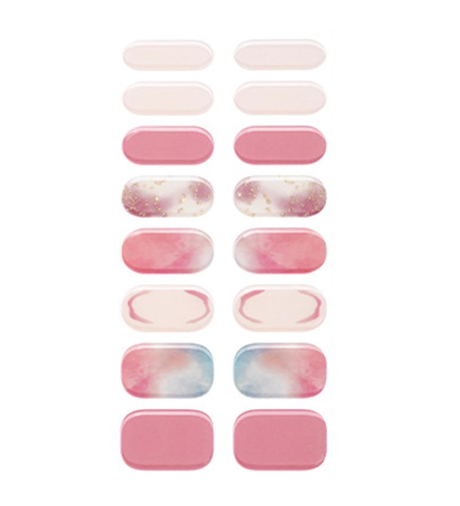 Semi Cured Gel Nail Strips Long Lasting Gel Nail Stickers Waterproof Nail Wraps UV Nail Polsih Stickers for Women Nail Art Decals Nail Accessories Bsg0267 - Buy Online on GoSupps.com