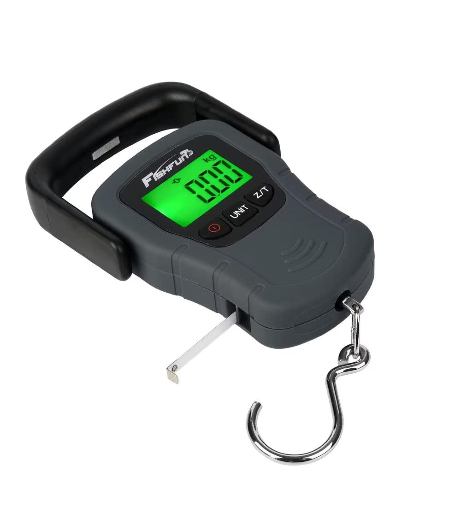 Fishfun 110lb/50kg Digital Hanging Fishing Luggage Scale with Tape Measure - Father's Day Gift - Buy Online on GoSupps.com