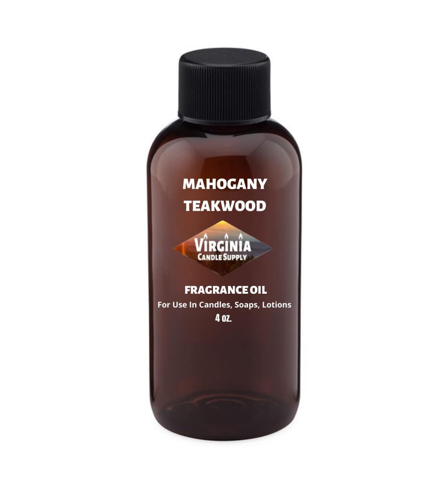 Mahogany Teakwood Type Fragrance Oil (4 oz Bottle) for Candle, Soap, Tart Making - 4 oz - for Room Sprays, Lotions, Car Fresheners, Slime, Bath Bombs, Warmers - Buy Online on GoSupps.com