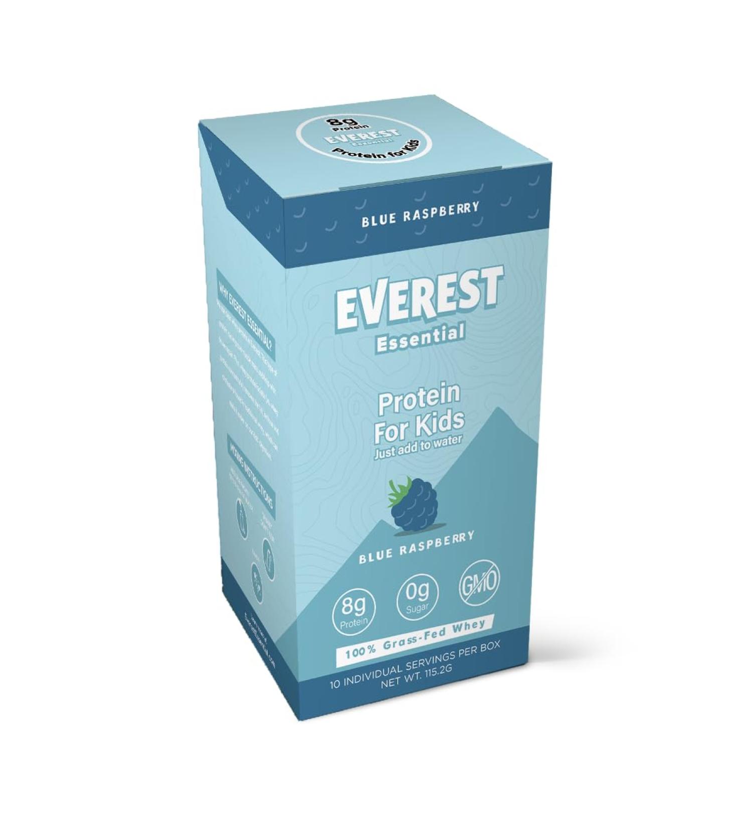 Buy Kid's Clear Whey Protein Powder - Blue Raspberry 10 Packets | 8g Protein Electrolytes Non-GMO Zero Added Sugar - Buy Online on GoSupps.com