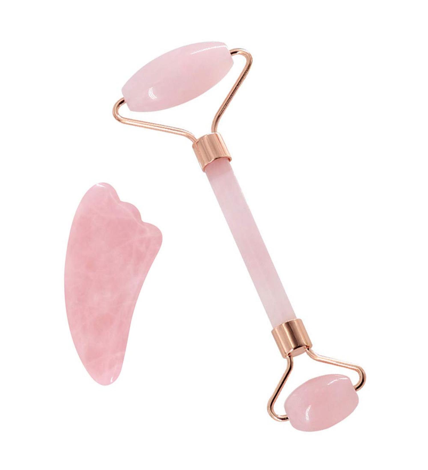 Hgjdksj Jade Face Massage Device Set | Anti-Aging Beauty Tools | Lifting & Tightening | Rose Gold - Buy Online on GoSupps.com
