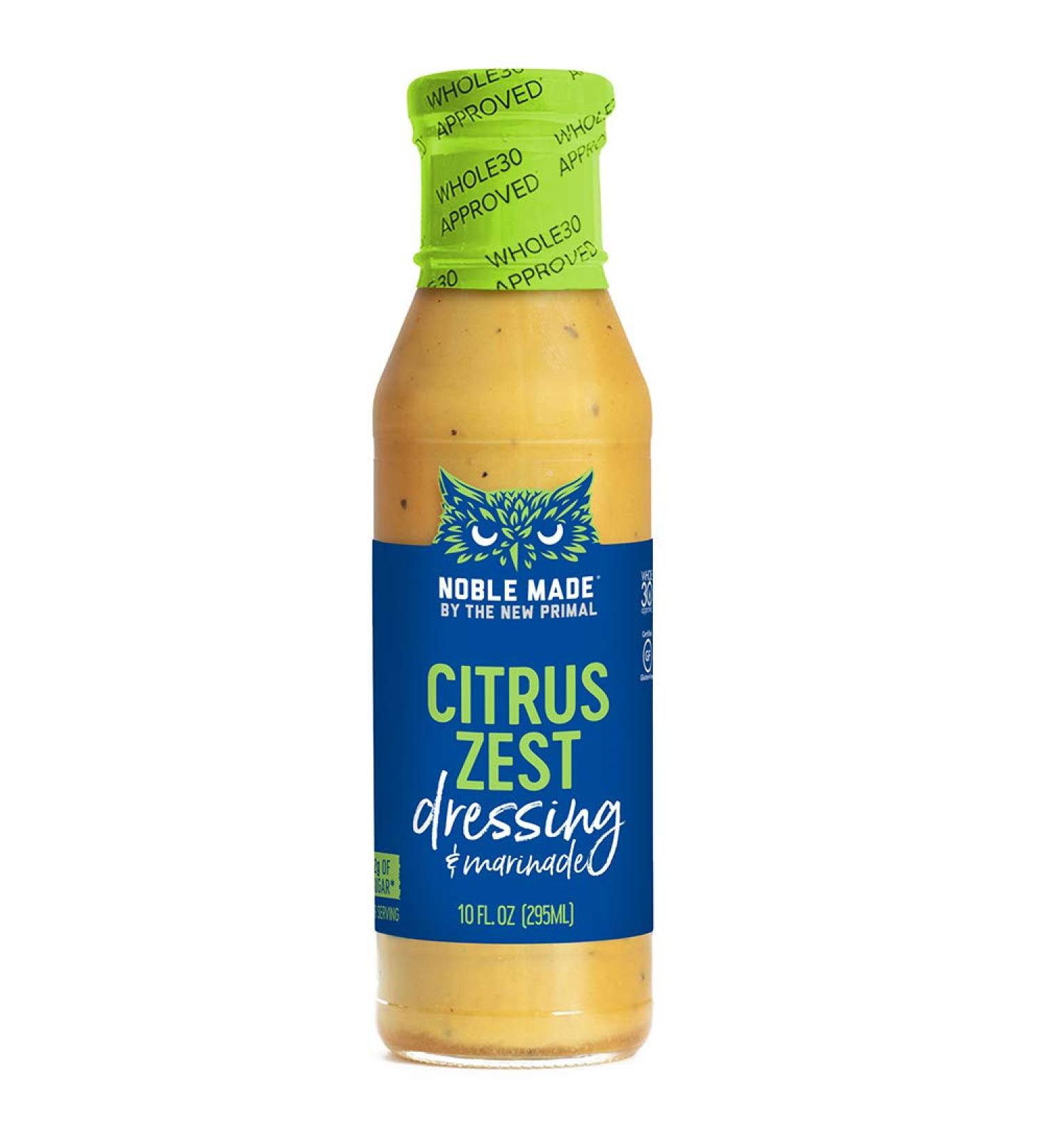 New Primal Citrus Zest Dressing & Marinade - 10 fl oz (295 ml) - Paleo & Keto Friendly - Buy Online on GoSupps.com