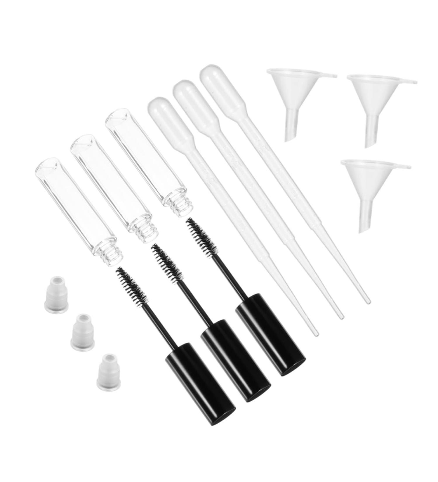 FOMIYES 9pcs Mascara Tube Refillable Eyelash Liquid Transfer Dropper Eyelash Tube Eye Black Plastic - Buy Online on GoSupps.com