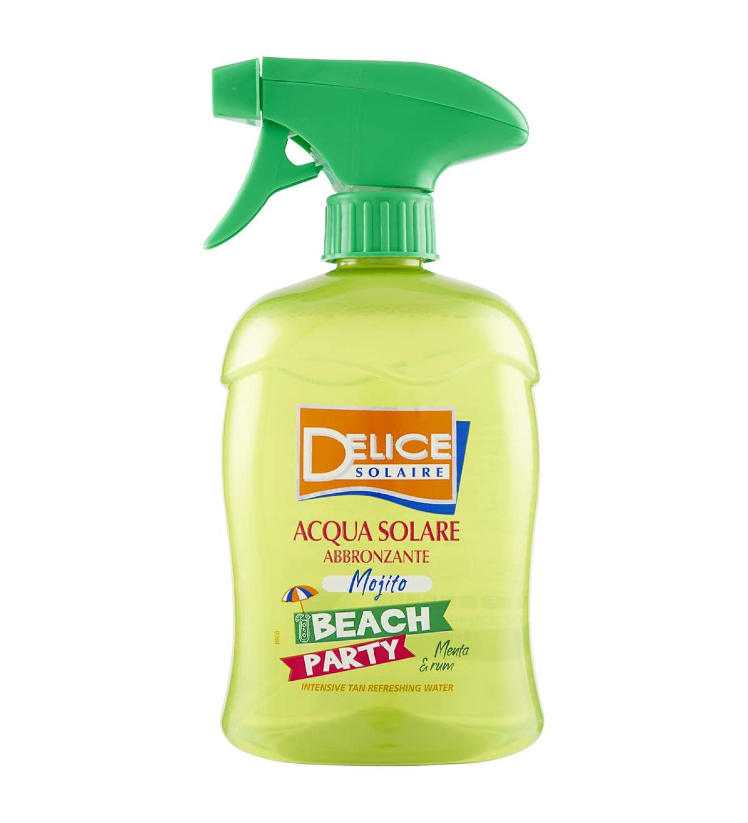 DELICE SOLAIRE Sun Tanning Water Beach Party Mojito 500 ml Tanning Water easy tanning immediate freshness dermatologically tested - Buy Online on GoSupps.com