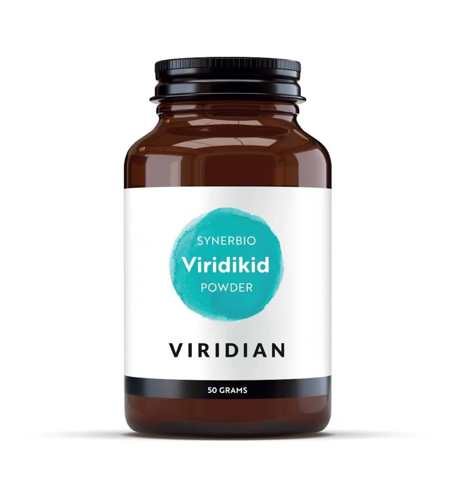 Viridian Viridikid Synerbio Powder with Vitamin C - 50g | Expertly Formulated Friendly Bacteria | Prebiotics | Vitamin C to Support Normal Immunity | Dairy-Free | 100% Active Ingredients