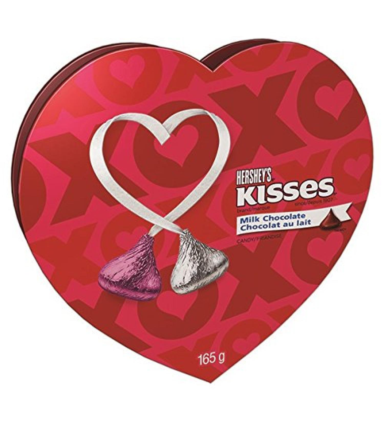 HERSHEY'S Milk Chocolate Kisses - Heart Shaped Valentine's Day Chocolate Candy Gift 165 Gram Hershey's Kisses Heart - Buy Online on GoSupps.com